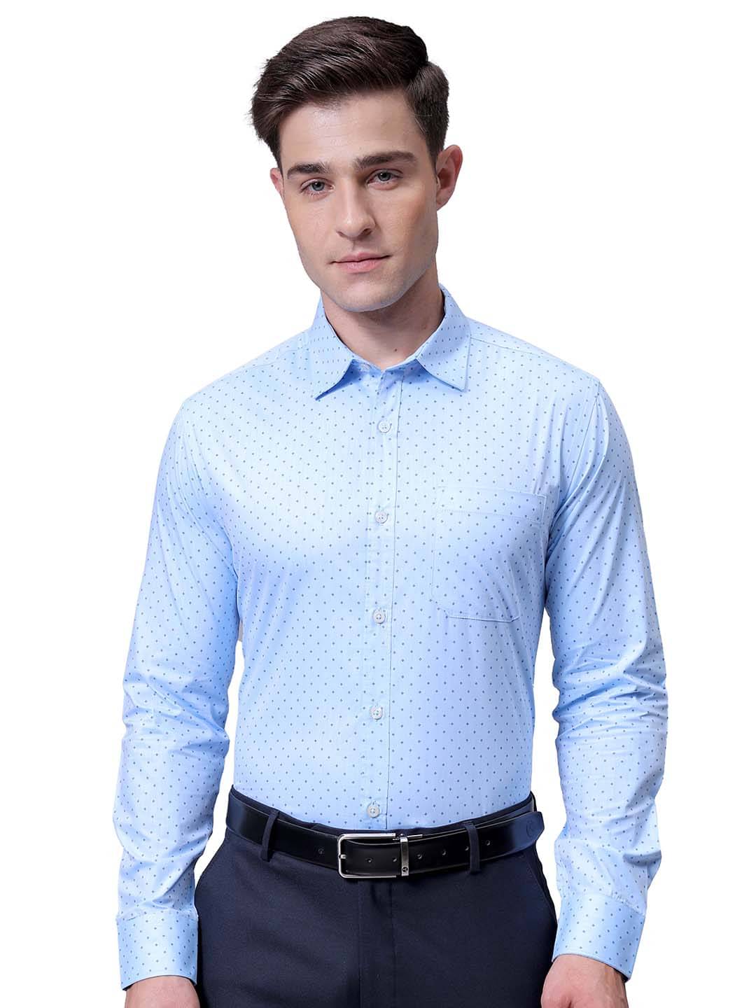     			The Indian Garage Co. Poly Cotton Slim Fit Full Sleeves Men's Formal Shirt - Blue ( Pack of 1 )