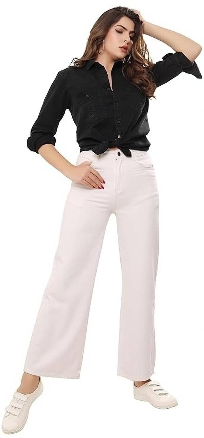    			WOOMNY - Beige Denim Flared Women's Jeans ( Pack of 1 )