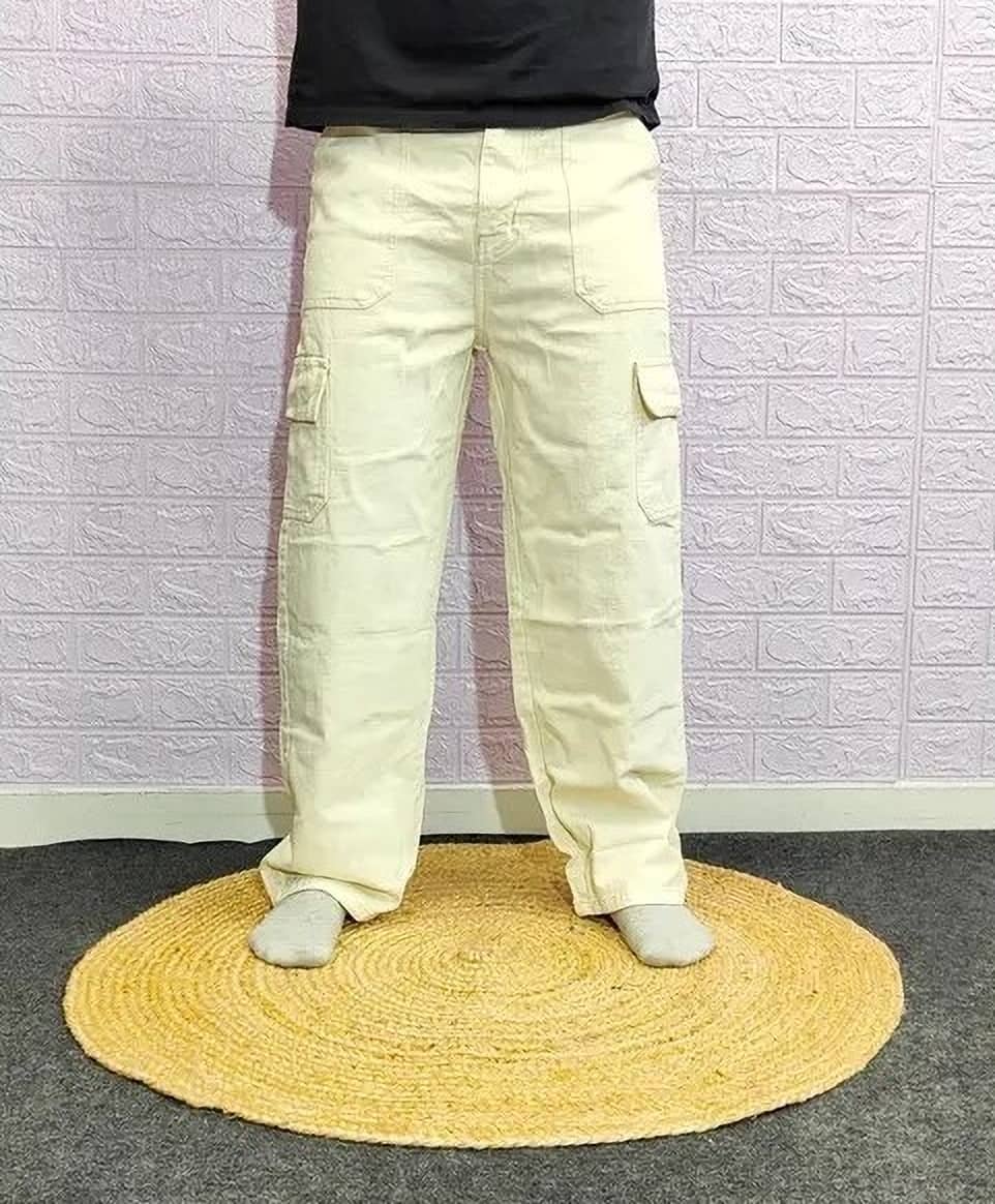 WOOMNY Clean Look Men's Jeans - Beige ( Pack of 1 ) - Jeans | Buy online on ZillyBuy