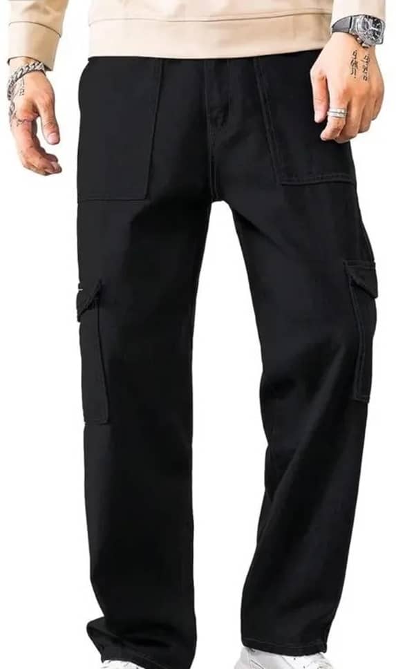 WOOMNY Clean Look Men's Jeans - Black ( Pack of 1 ) - Jeans | Buy online on ZillyBuy