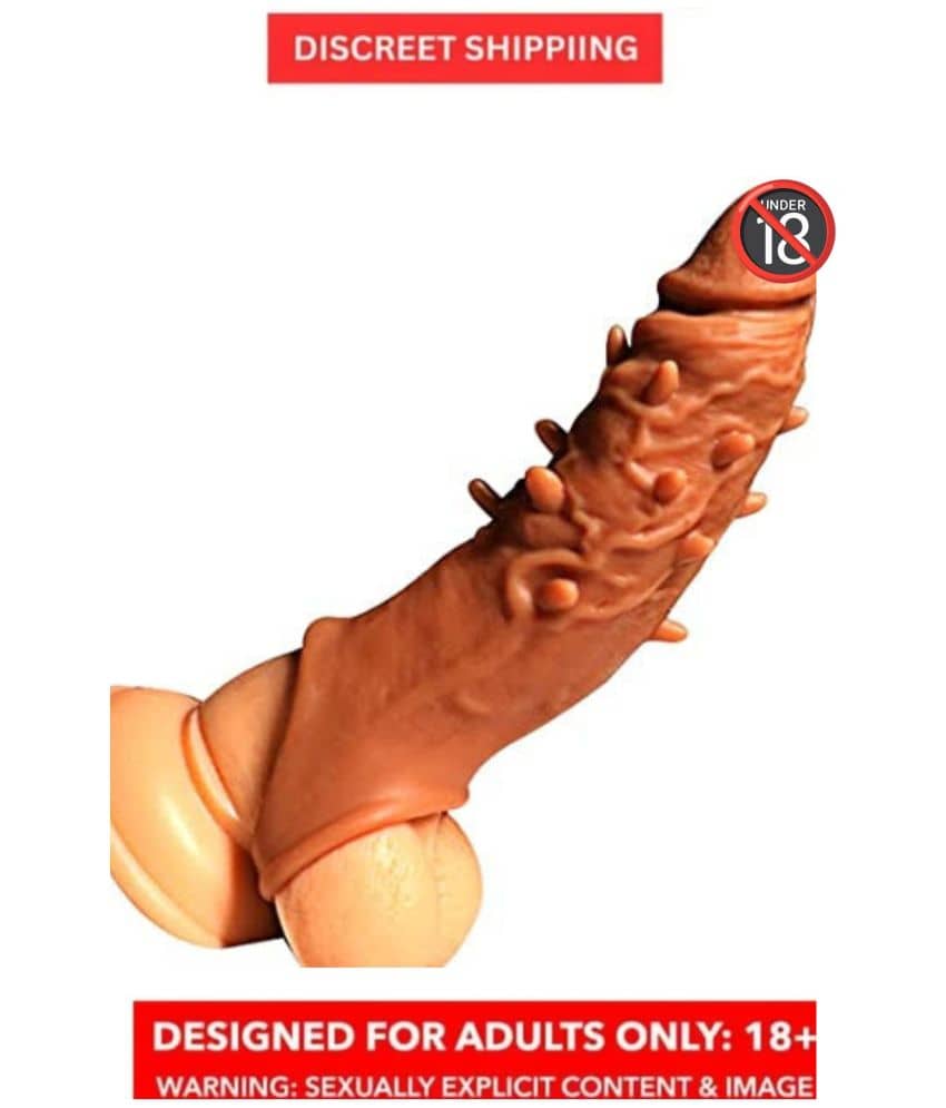 6 INCH SPIKE MINI DRAGON CONDOM/ EXTRA DOTTED SILICONE CONDOM/ INDIAN COLOR CONDOM