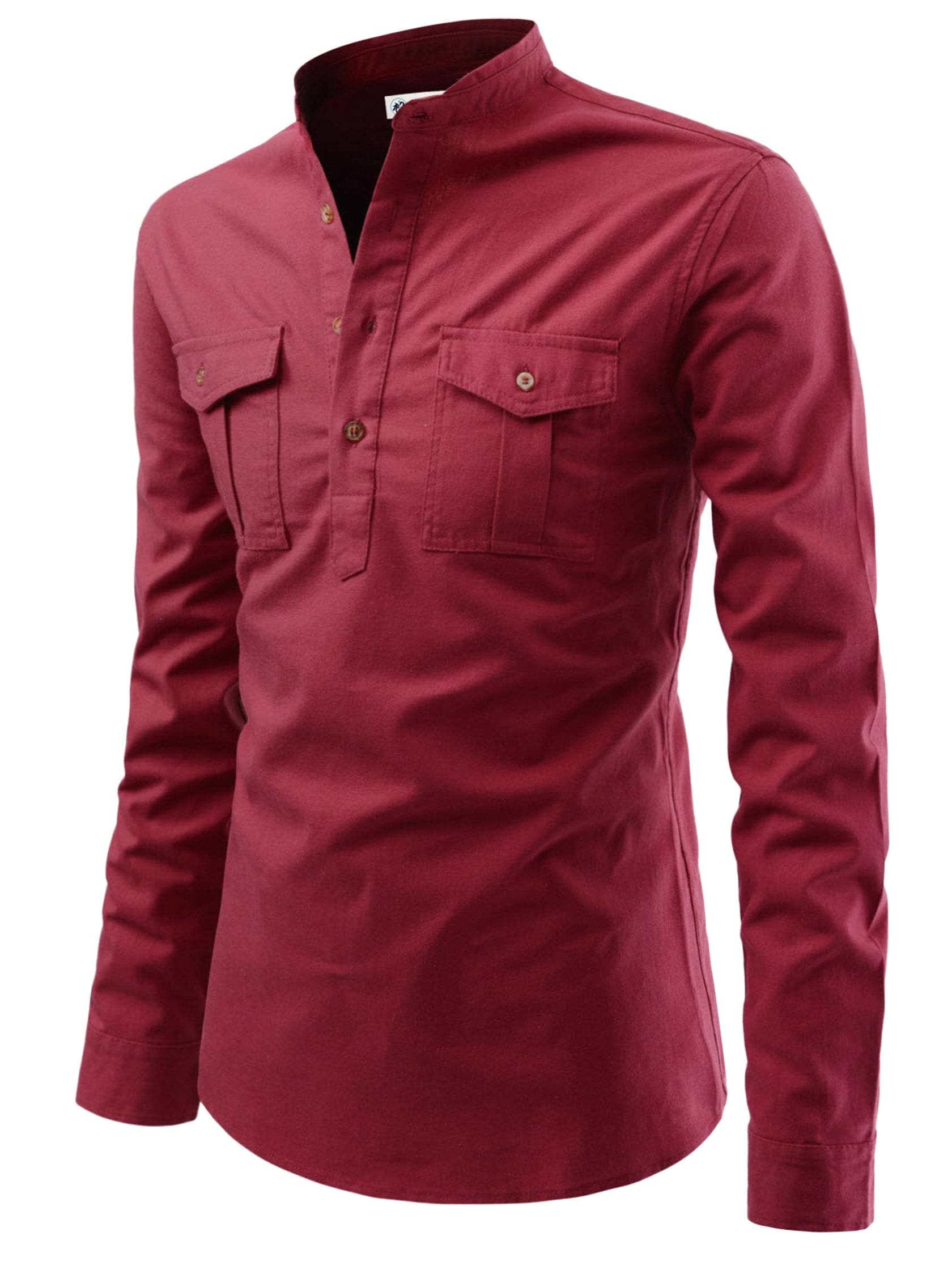     			CROWNTAIL Maroon Cotton Men's Regular Kurta ( Pack of 1 )