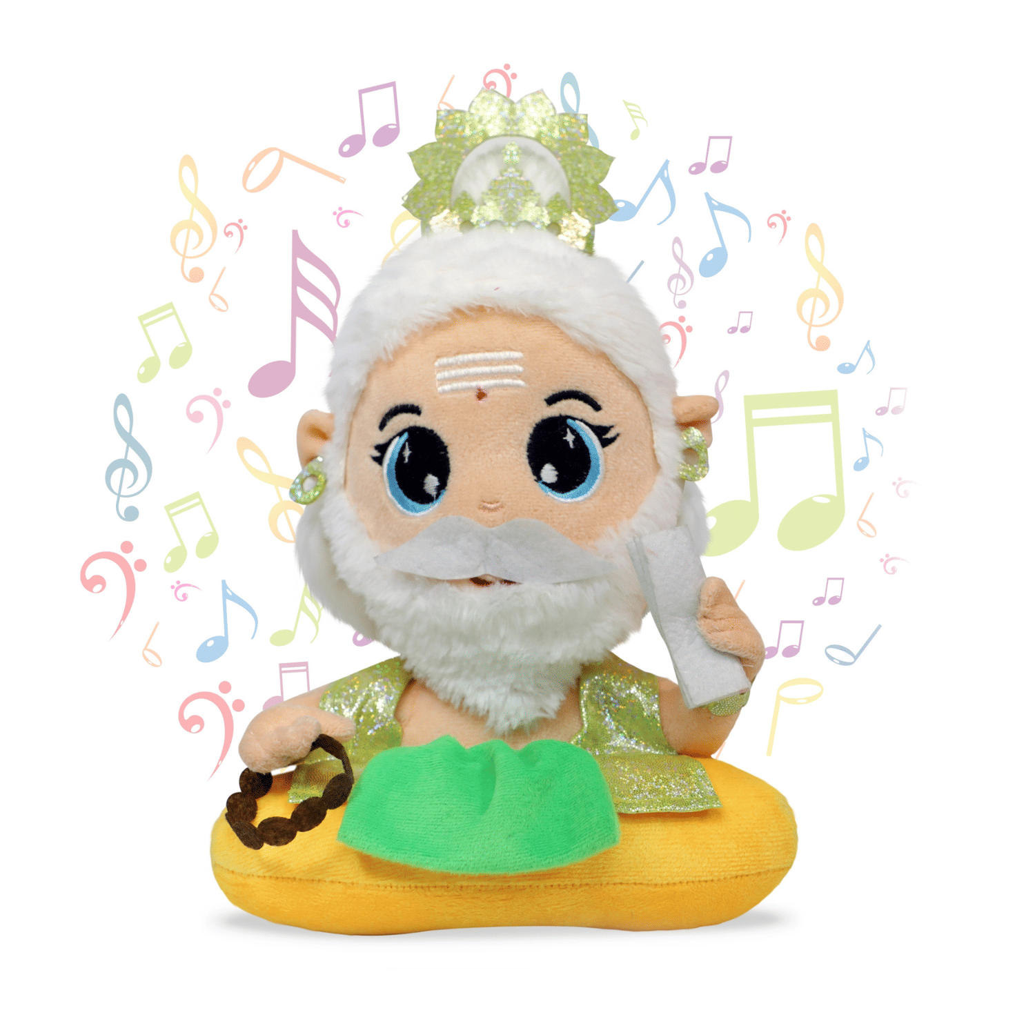     			Lord Brahma Soft Musical Mantra Chanting Plush Toy for Kids, Boys, Girls Best Hindu God Devotional Toys Gift Multicolor