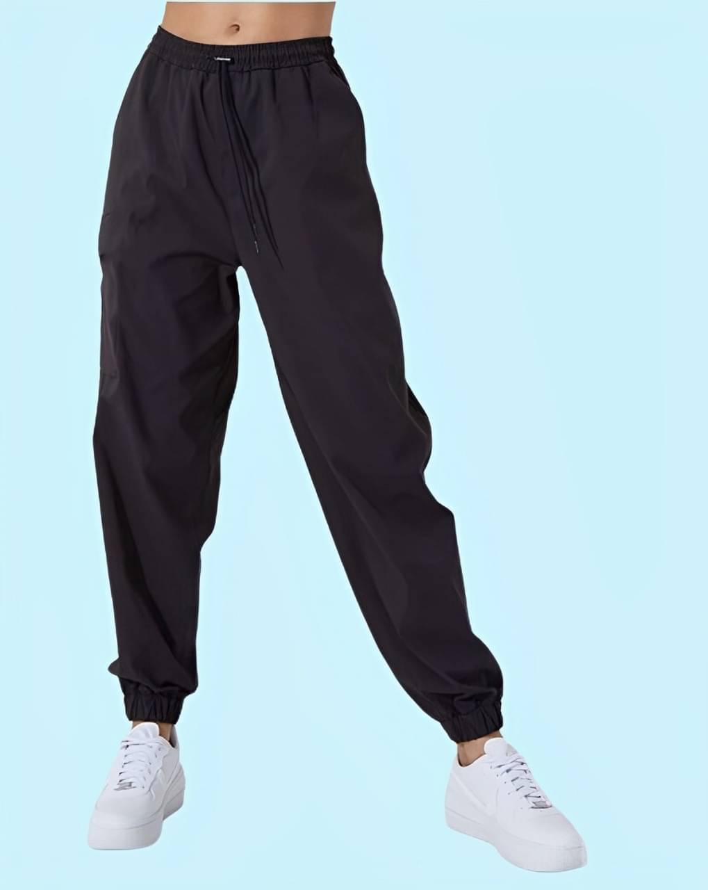     			MAYKR Pack of 1 Lycra Regular Women's Joggers ( Black )