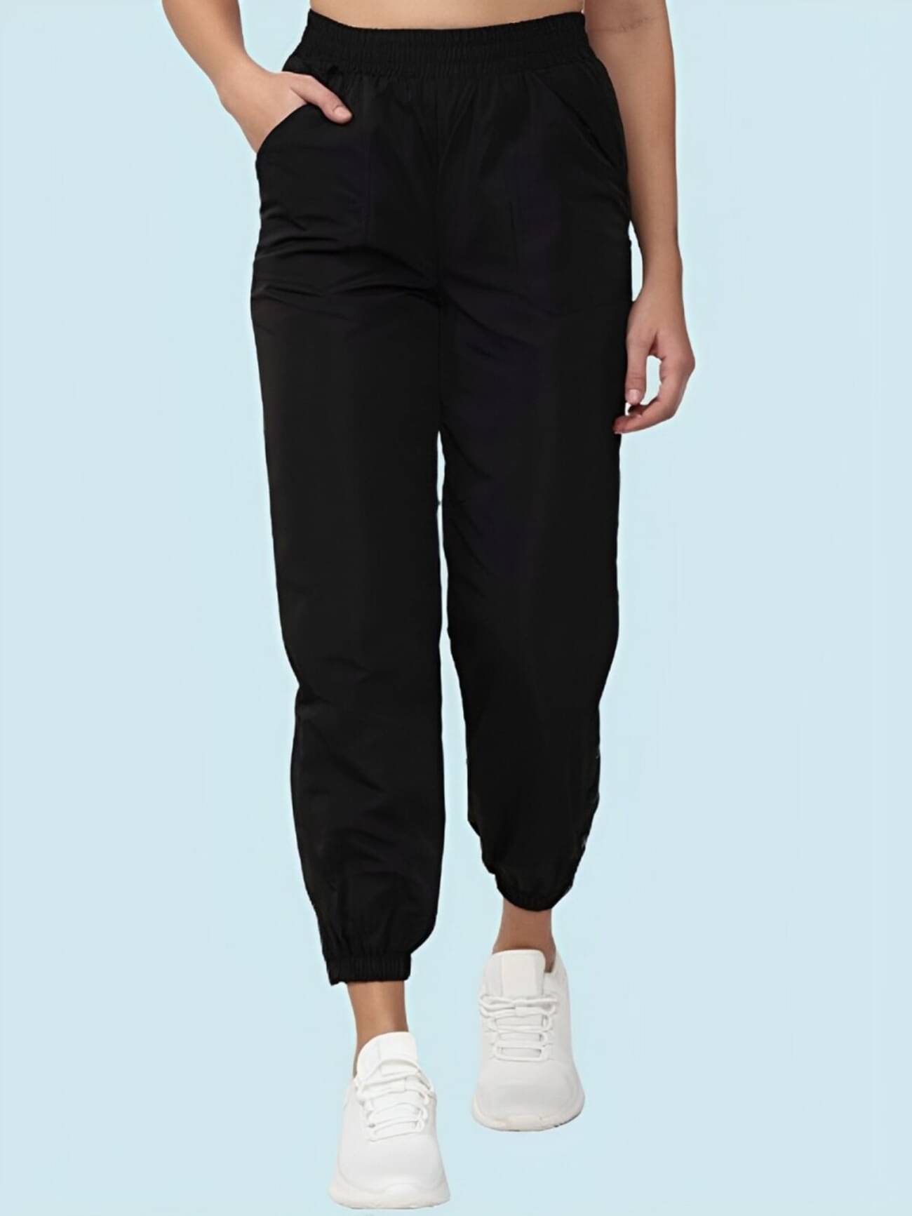     			MAYKR Pack of 1 Lycra Regular Women's Joggers ( Black )