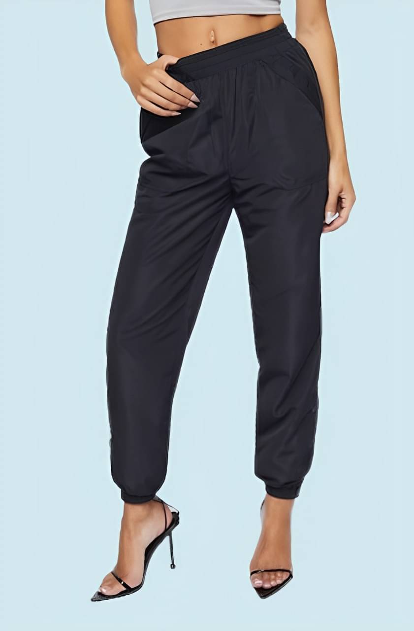     			MAYKR Pack of 1 Lycra Regular Women's Joggers ( Black )