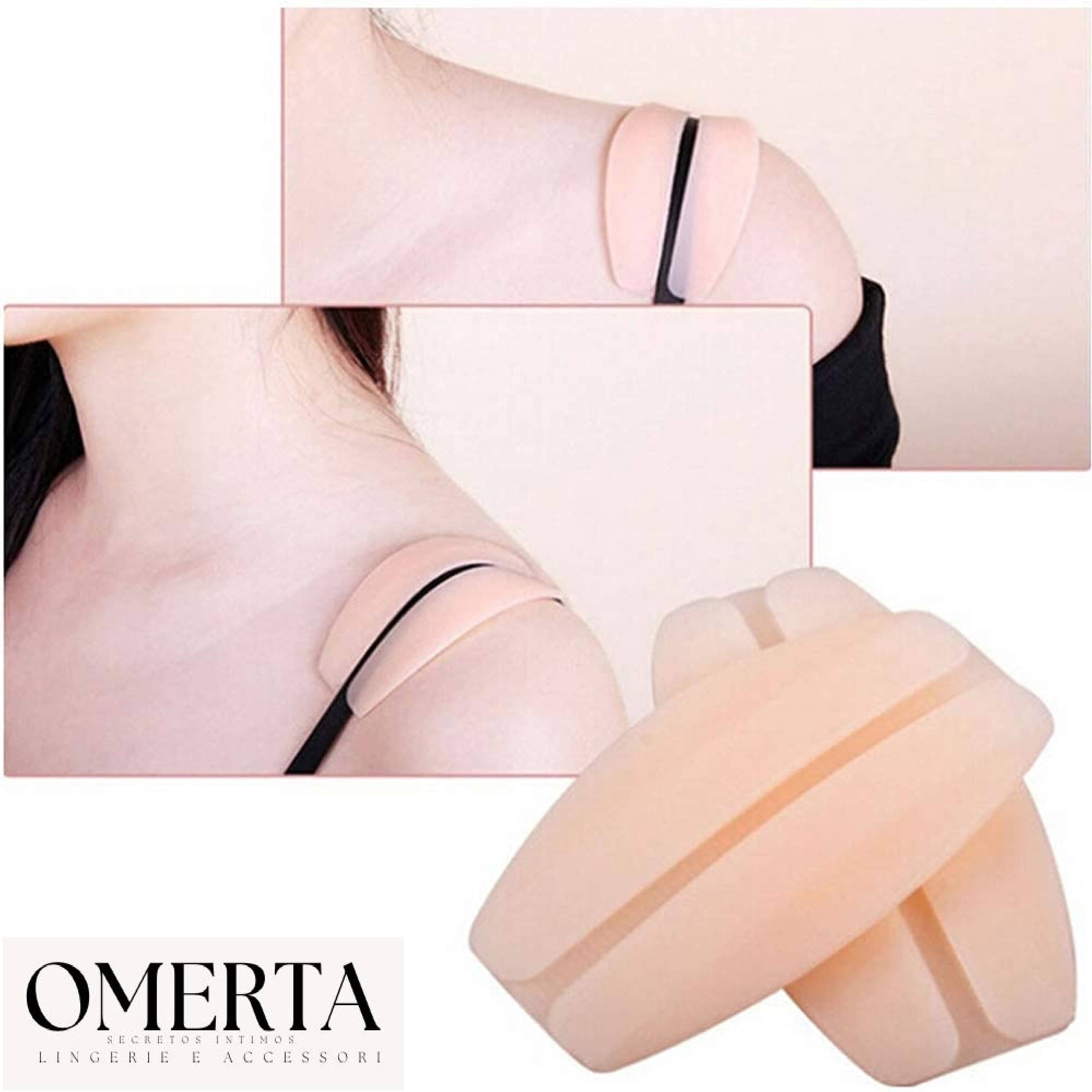 Omerta Best Quality Cheapest Lingerie Accessories Non Slip Skin Friendly Silicone Shoulder Cushion Bra Strap Holder - 3 Pair - Skin