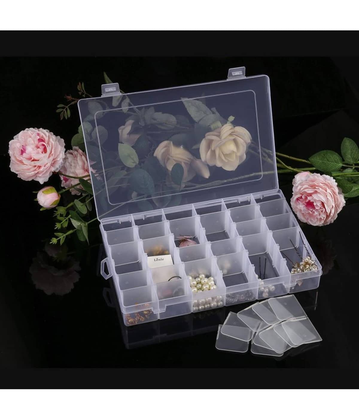 Plastic 36 Grid Removeable Divider For Make Up/Jewellery/Stationery/Cosmetic Multi Purpose Storage Box - Jewellery Sets | Buy online on ZillyBuy