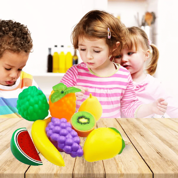     			Toybharat Fruits Set PVC |Realistic Play Food Set|Kitchen Accessories for Kids