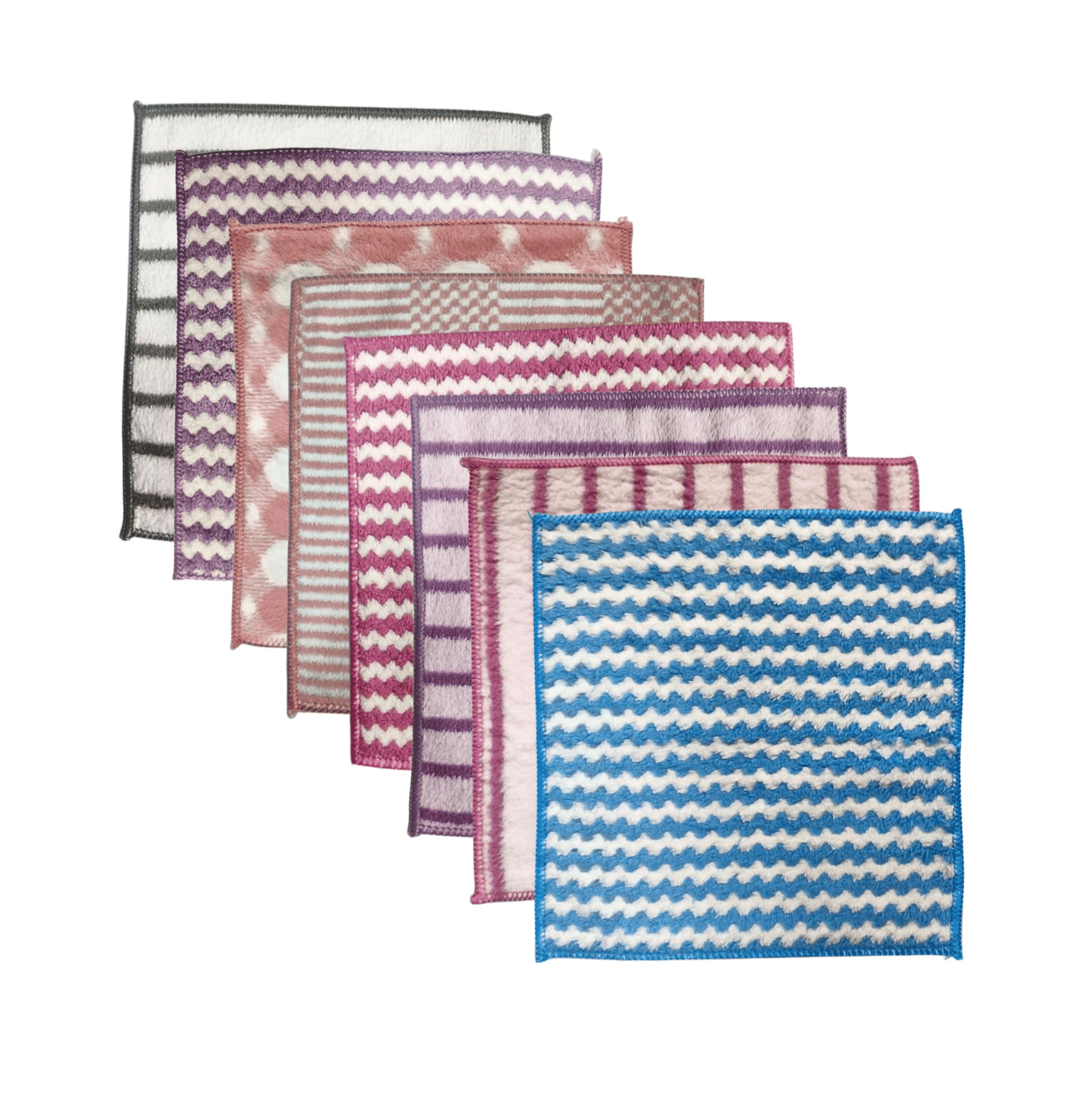 Ultra Absorbent and Super Soft Microfiber Pastel Colors (Random Designs & Color) (25 x 25 CM) Pack of 8 Ultra Absorbent and Super Soft Microfiber Pastel Colors (Random Designs & Color) (25 x 25 CM) Pack of 8