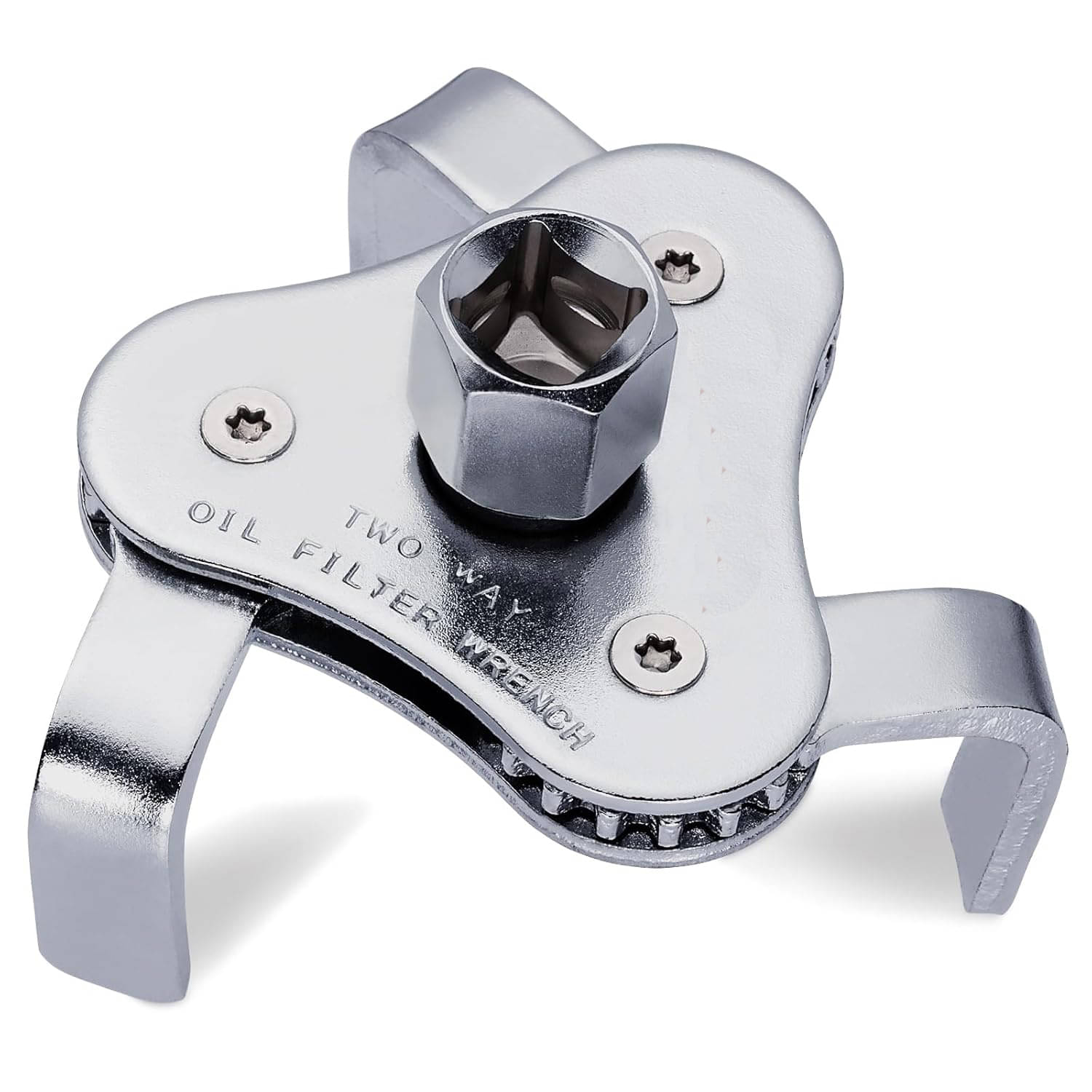 Universal Oil Filter Wrench 3 Jaw Adjustable Oil Filter Removal Tool, 2 Way Oil Filter Wrench for Removing Oil Filters from Diameters 2-1/2' to 4-9/16' Inches Universal Oil Filter Wrench 3 Jaw Adjustable Oil Filter Removal Tool, 2 Way Oil Filter Wrench for Removing Oil Filters from Diameters 2-1/2' to 4-9/16' Inches
