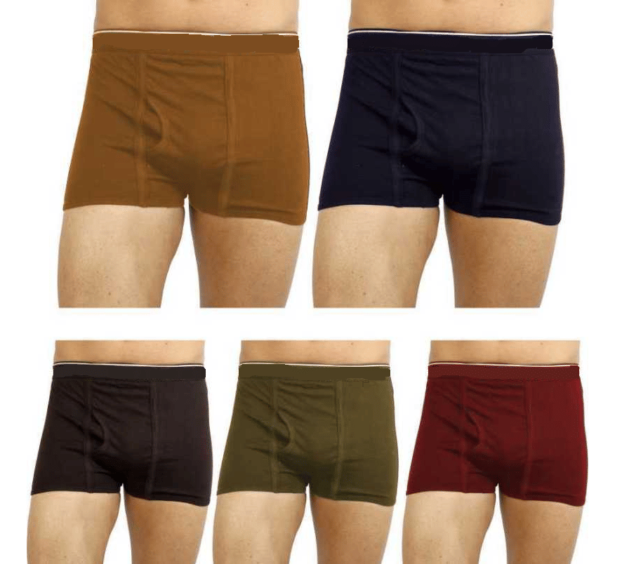    			D1 DIFFERENT ONE Pack of 5 Cotton Trunks For Men's ( Multicolor )