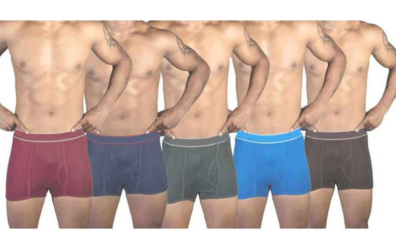     			D1 DIFFERENT ONE Pack of 5 Cotton Trunks For Men's ( Multicolor )