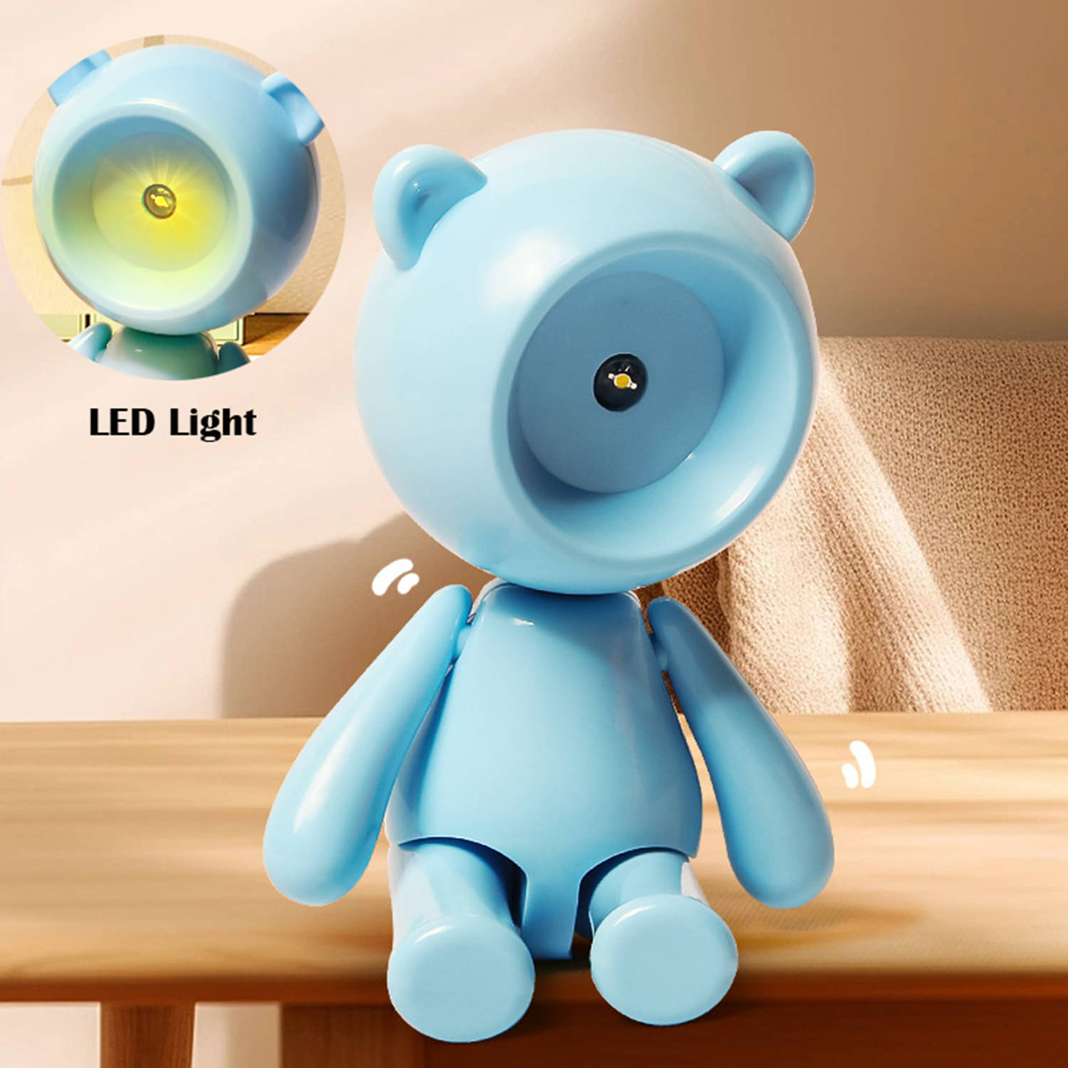     			Flenzy Blue Study Table Lamp ( Pack of 1 )