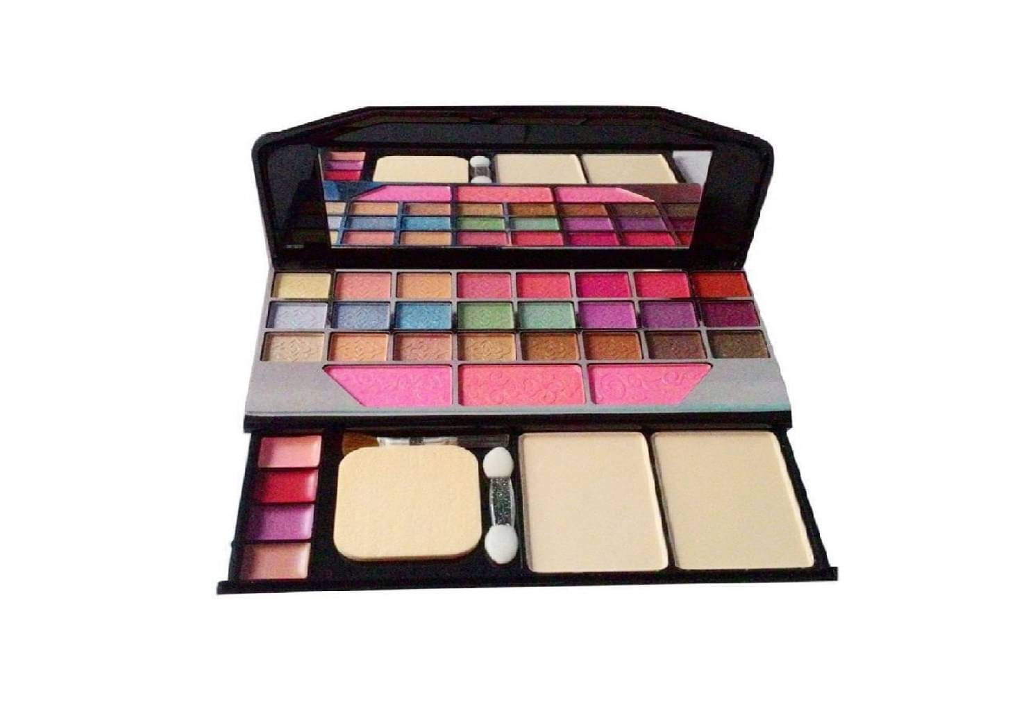 GABANA Makeup Kit ( 24 eyeshadow shades, 3 blush shades, 2 compacts & 4 lipstick shades Wedding Party Time Makeup ) GABANA Makeup Kit ( 24 eyeshadow shades, 3 blush shades, 2 compacts & 4 lipstick shades Wedding Party Time Makeup )