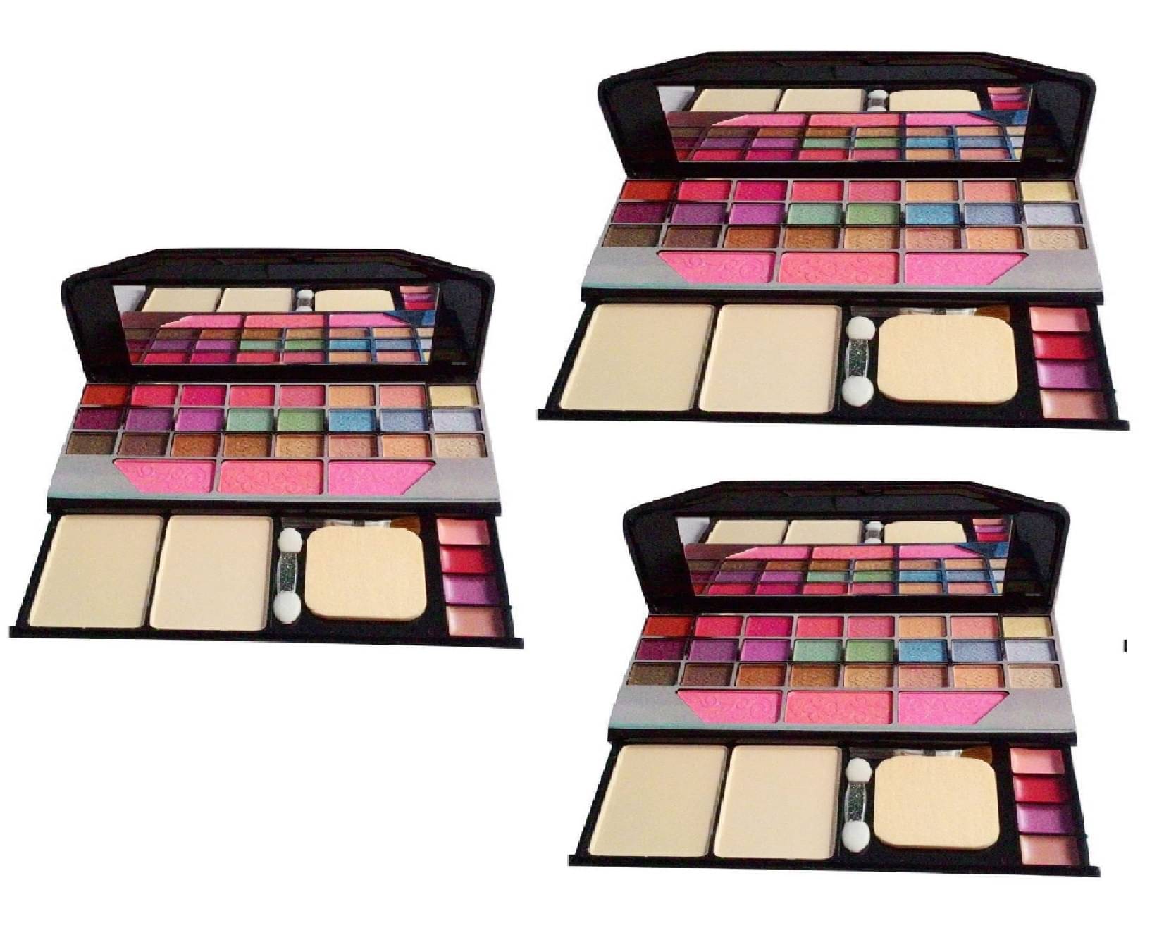 GABANA Makeup Kit ( 24 eyeshadow shades, 3 blush shades, 2 compacts & 4 lipstick shades Wedding Party Time Makeup ) GABANA Makeup Kit ( 24 eyeshadow shades, 3 blush shades, 2 compacts & 4 lipstick shades Wedding Party Time Makeup )