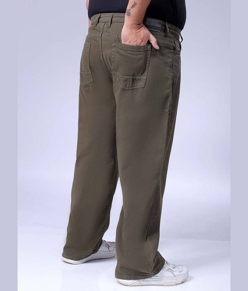 HARDSODA Basic Men's Jeans - Olive ( Pack of 1 )