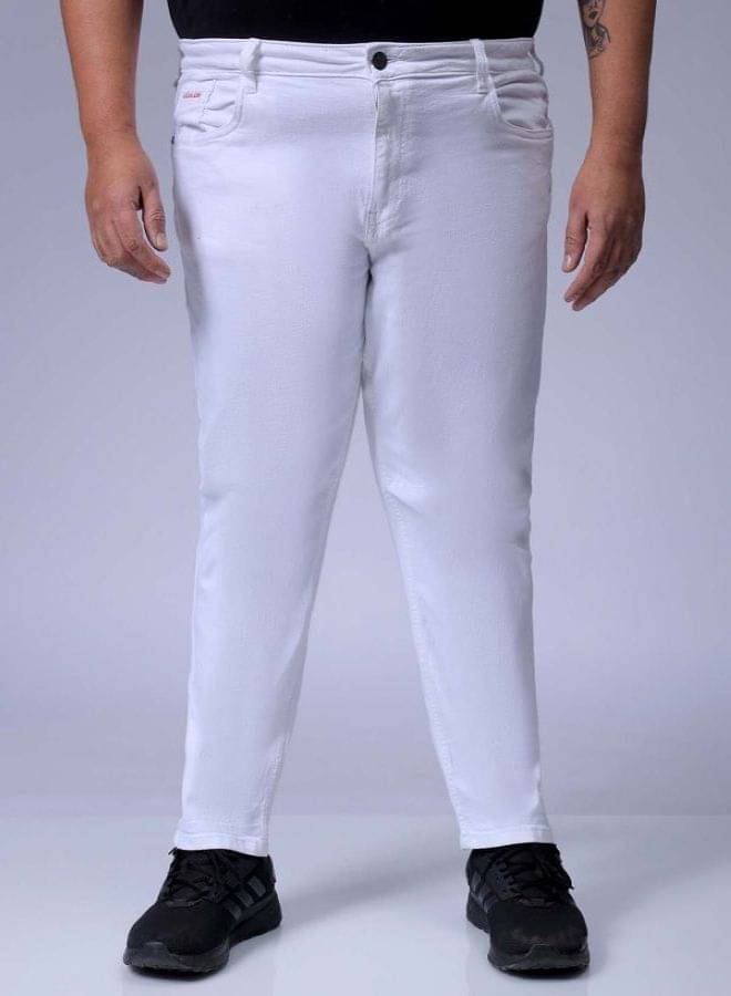 HARDSODA Regular Fit Basic Men's Jeans - White ( Pack of 1 )     			HARDSODA Regular Fit Basic Men's Jeans - White ( Pack of 1 )