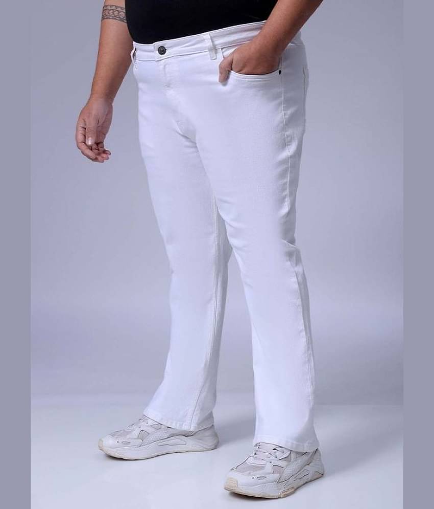 HARDSODA Regular Fit Bootcut Men's Jeans - White ( Pack of 1 )