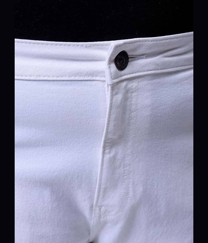 HARDSODA Regular Fit Bootcut Men's Jeans - White ( Pack of 1 )