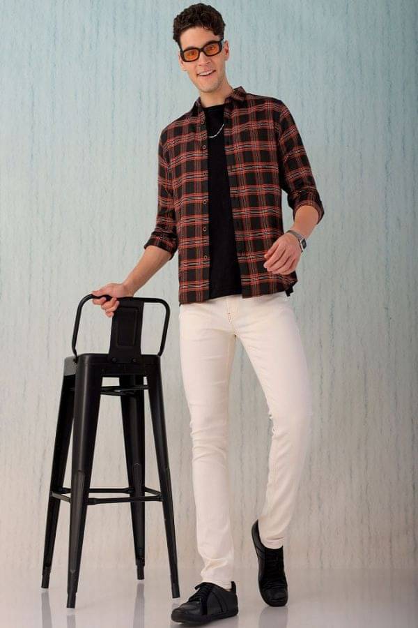     			HARDSODA Slim Fit Clean Look Men's Jeans - White ( Pack of 1 )