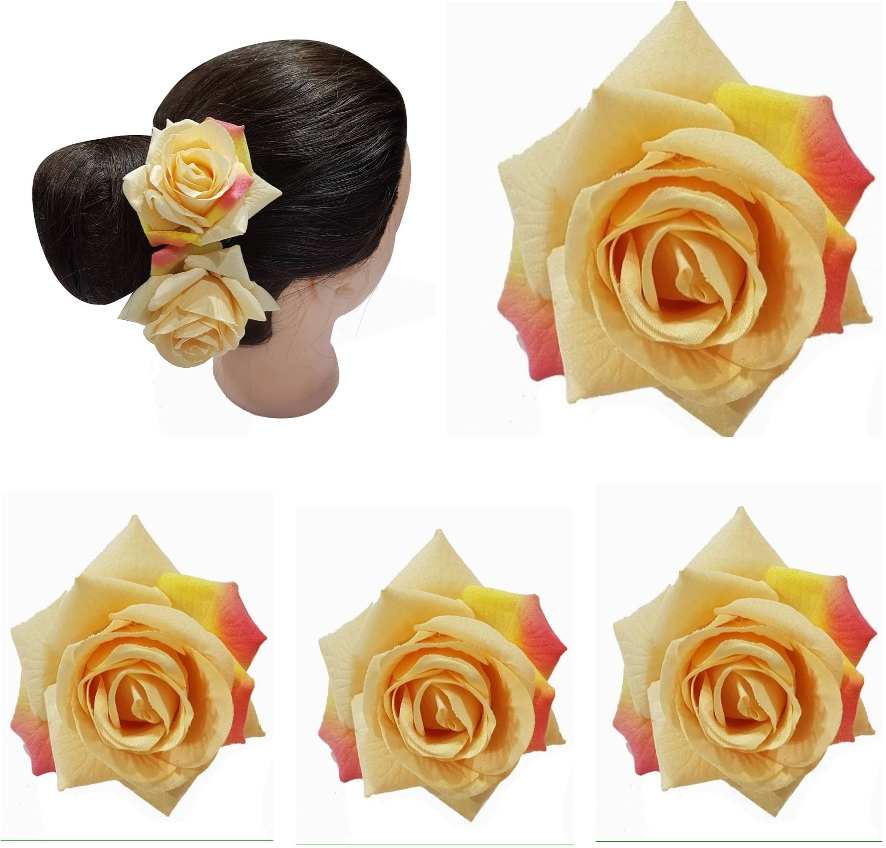     			Rhosyn Beige Women's Hair Clip ( Pack of 4 )