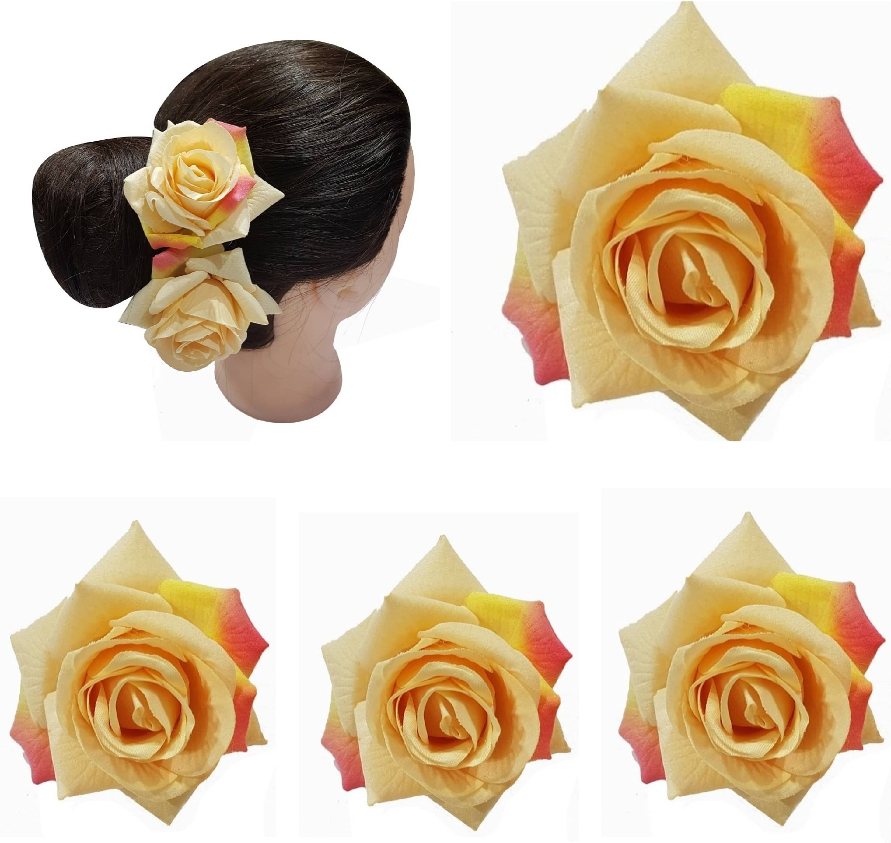     			Rhosyn Beige Women's Hair Clip ( Pack of 4 )