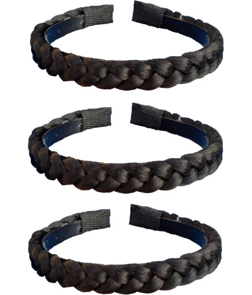 Rhosyn Black Women's Hair Band ( Pack of 3 ) - Jewellery Sets | Buy online on ZillyBuy