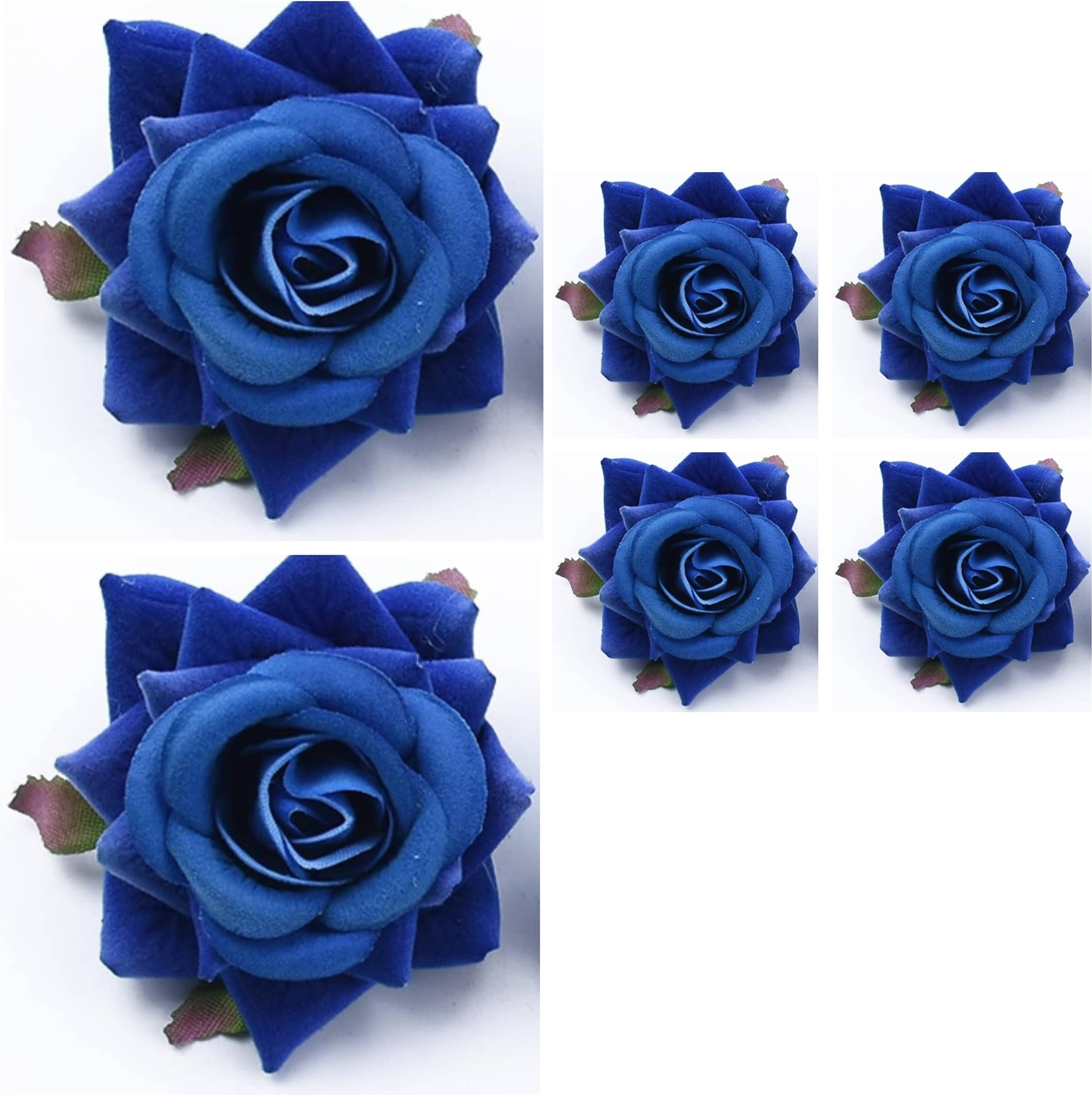     			Rhosyn Blue Women's Hair Clip ( Pack of 6 )
