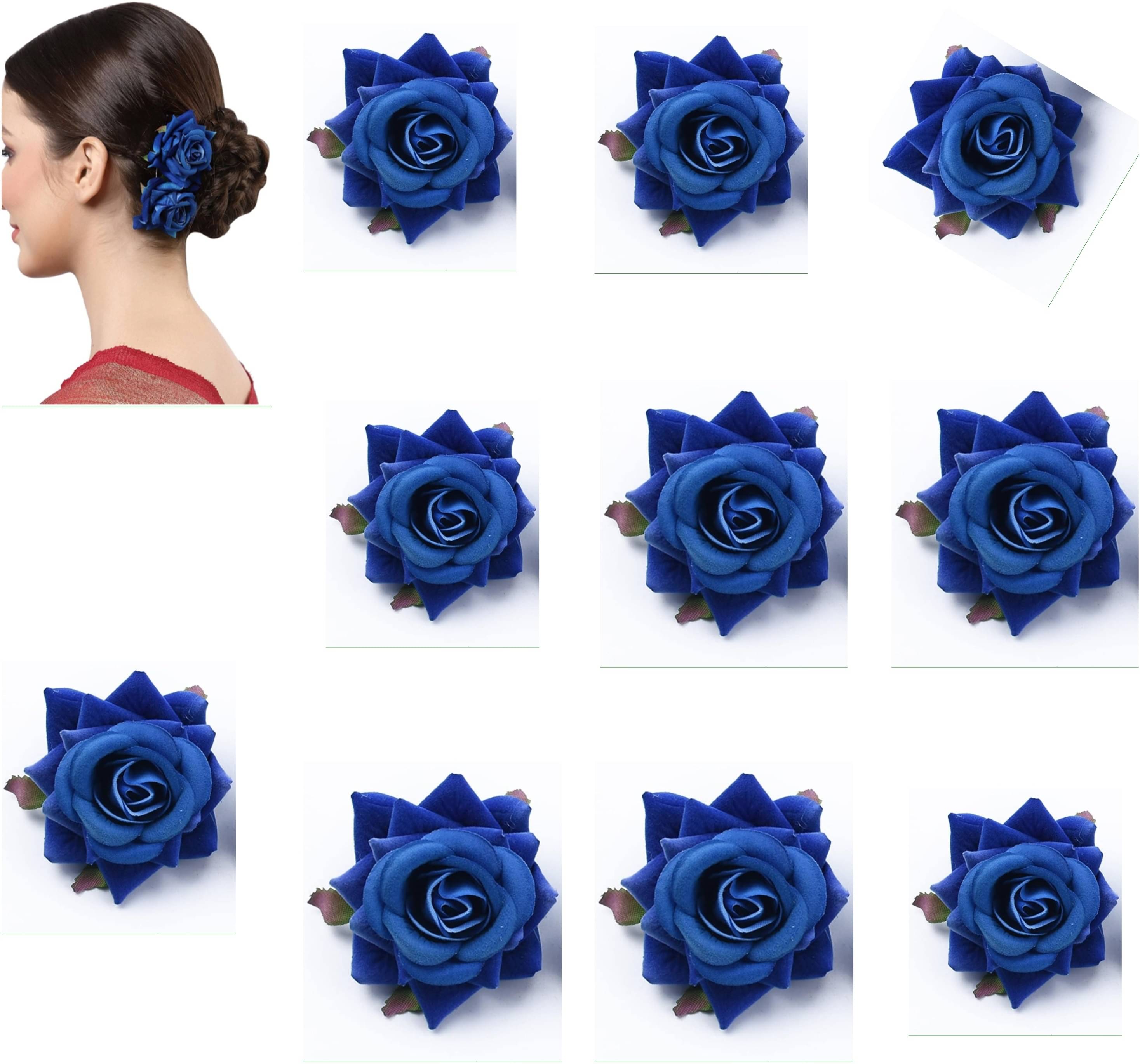     			Rhosyn Blue Women's Hair Clip ( Pack of 10 )