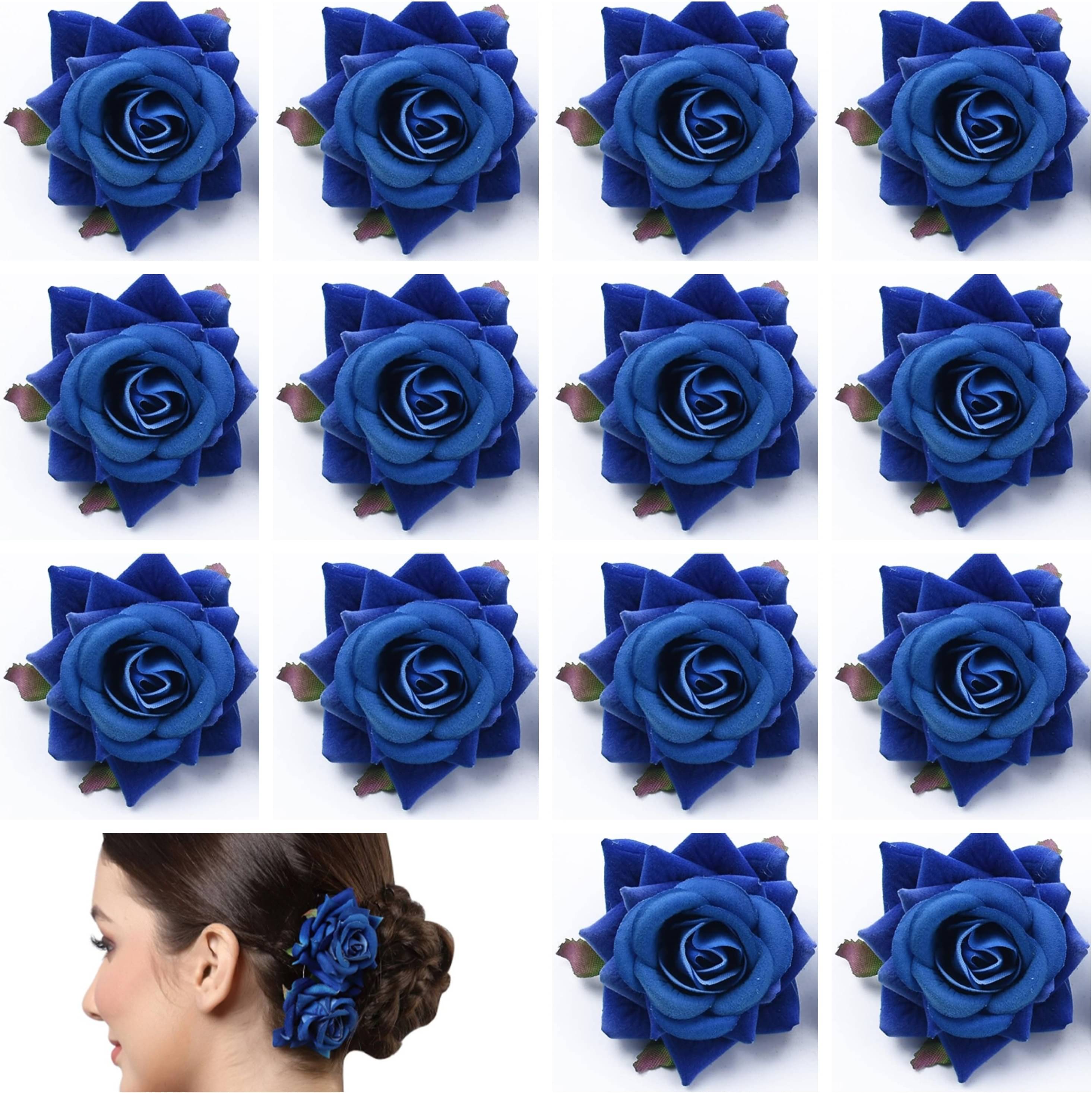     			Rhosyn Blue Women's Hair Clip ( Pack of 14 )