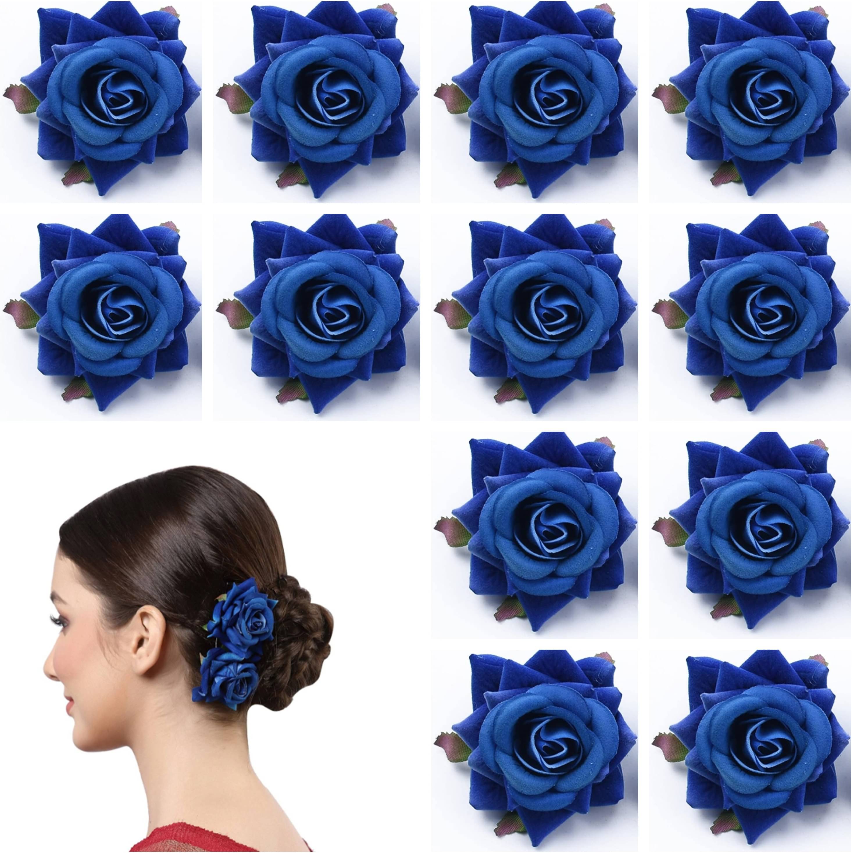     			Rhosyn Blue Women's Hair Clip ( Pack of 12 )
