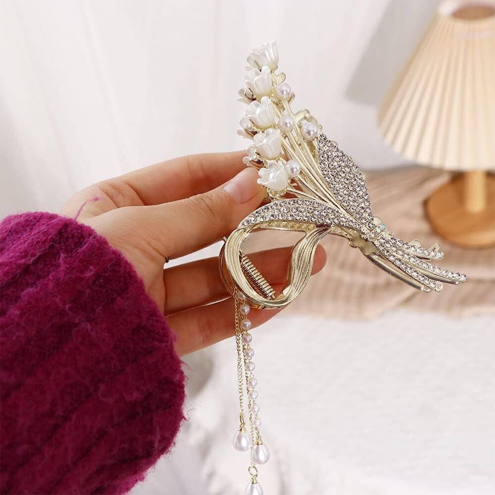 Rhosyn Gold Women's Hair Clip ( Pack of 1 ) - Jewellery Sets | Buy online on ZillyBuy