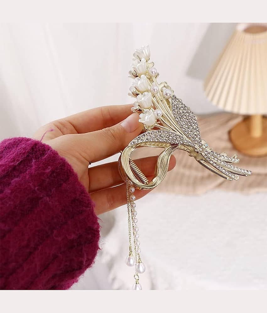 Rhosyn Gold Women's Hair Clip ( Pack of 1 ) - Jewellery Sets | Buy online on ZillyBuy