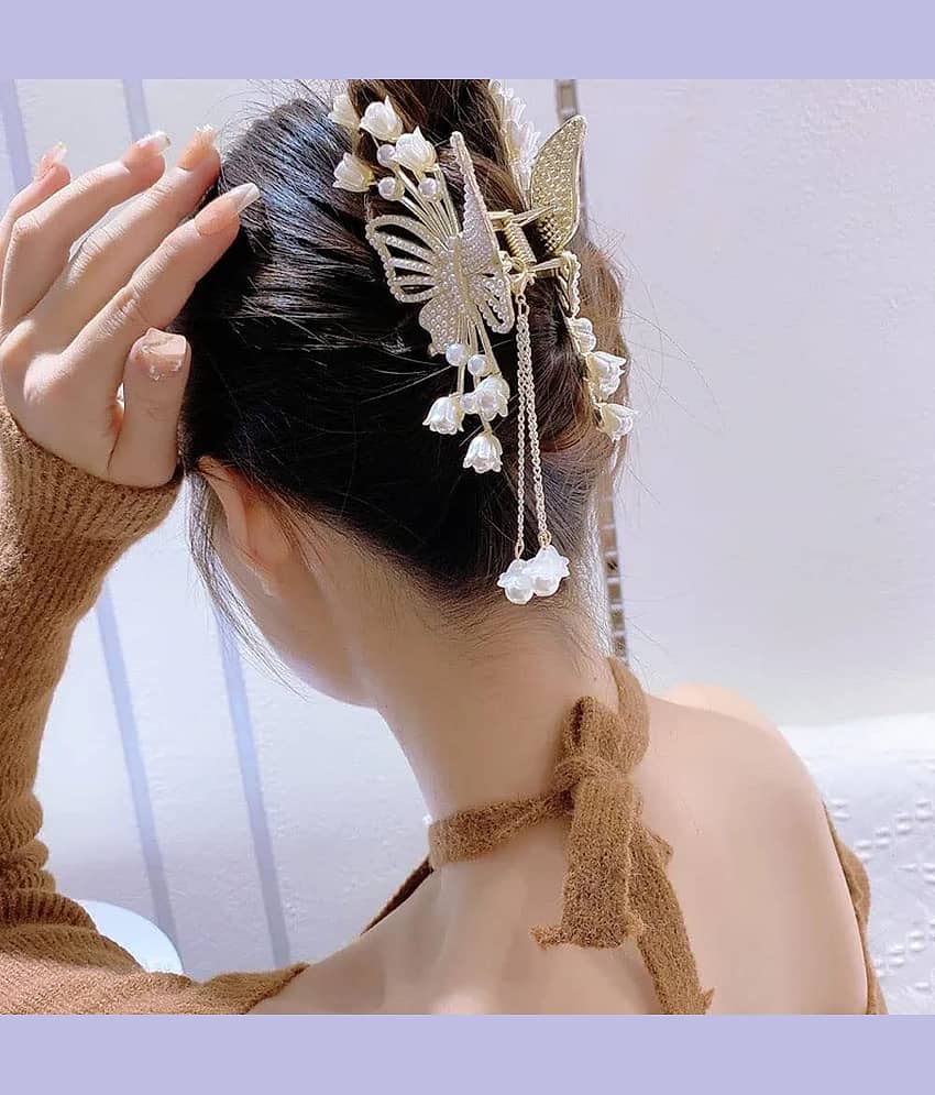 Rhosyn Gold Women's Hair Clip ( Pack of 1 ) - Jewellery Sets | Buy online on ZillyBuy