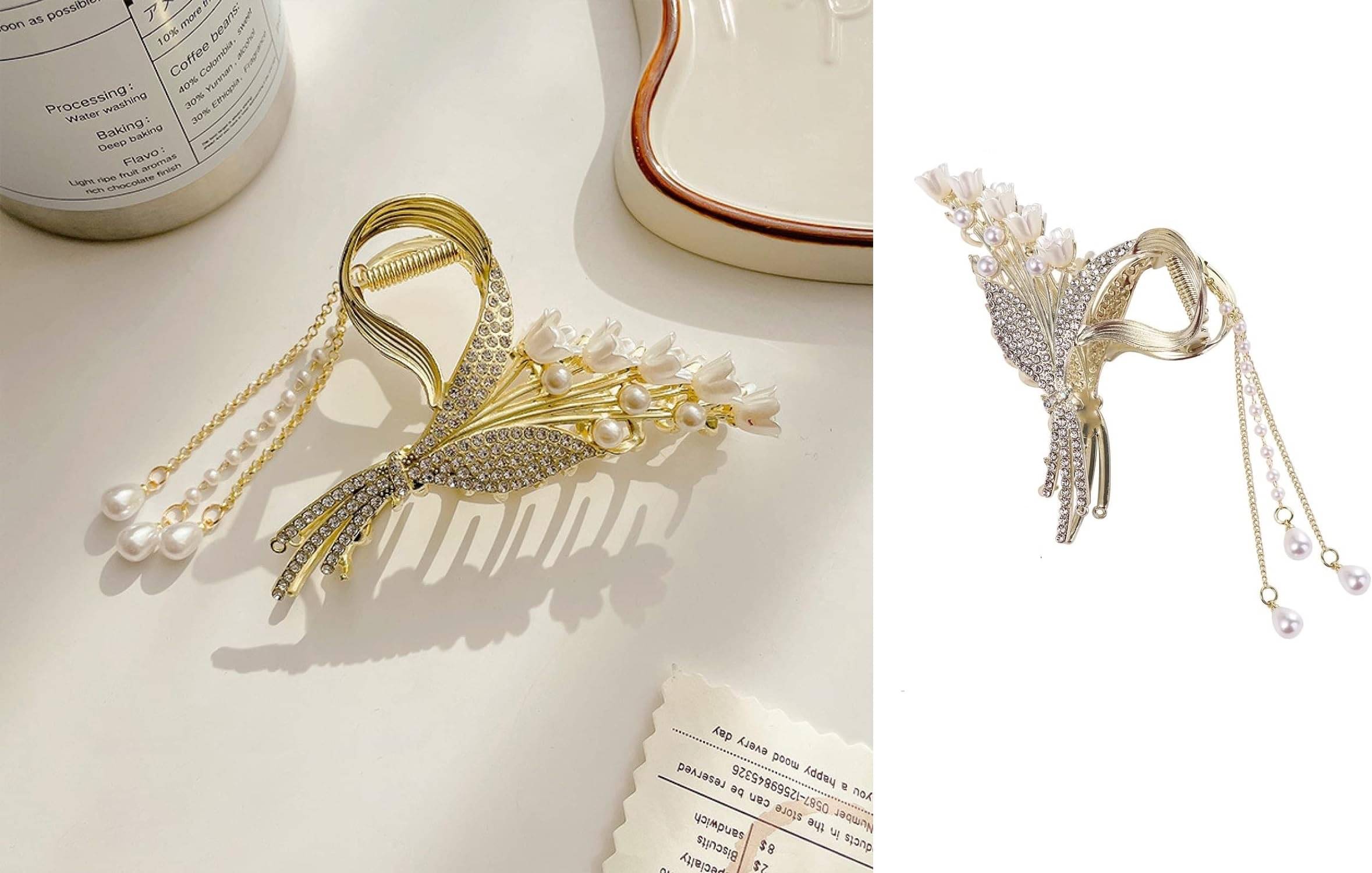     			Rhosyn Gold Women's Hair Clip ( Pack of 1 )