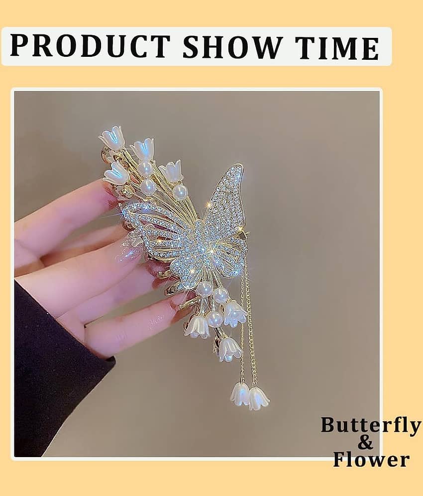 Rhosyn Gold Women's Hair Clip ( Pack of 1 ) - Jewellery Sets | Buy online on ZillyBuy