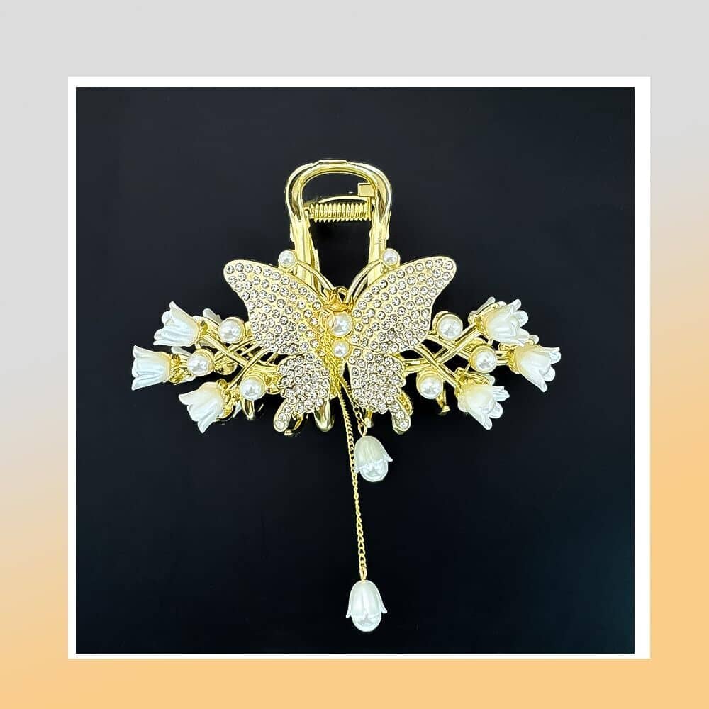 Rhosyn Gold Women's Hair Clip ( Pack of 1 ) - Jewellery Sets | Buy online on ZillyBuy