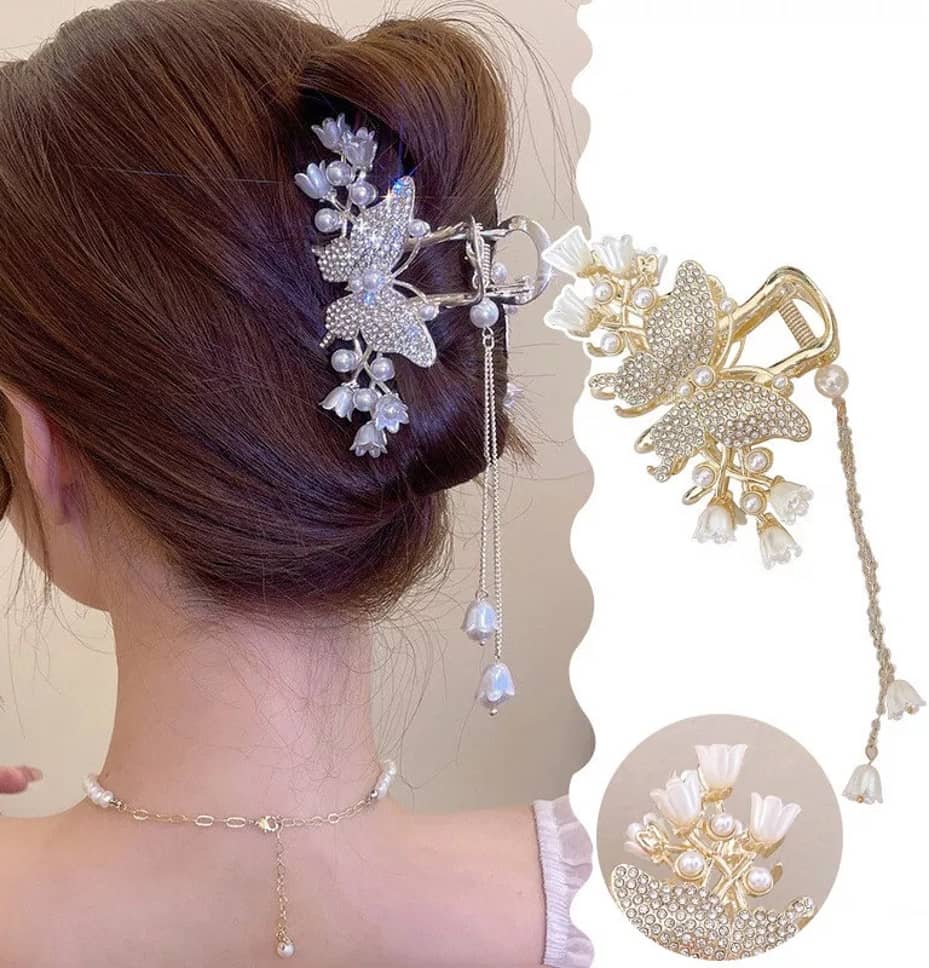 Rhosyn Gold Women's Hair Clip ( Pack of 1 ) - Jewellery Sets | Buy online on ZillyBuy