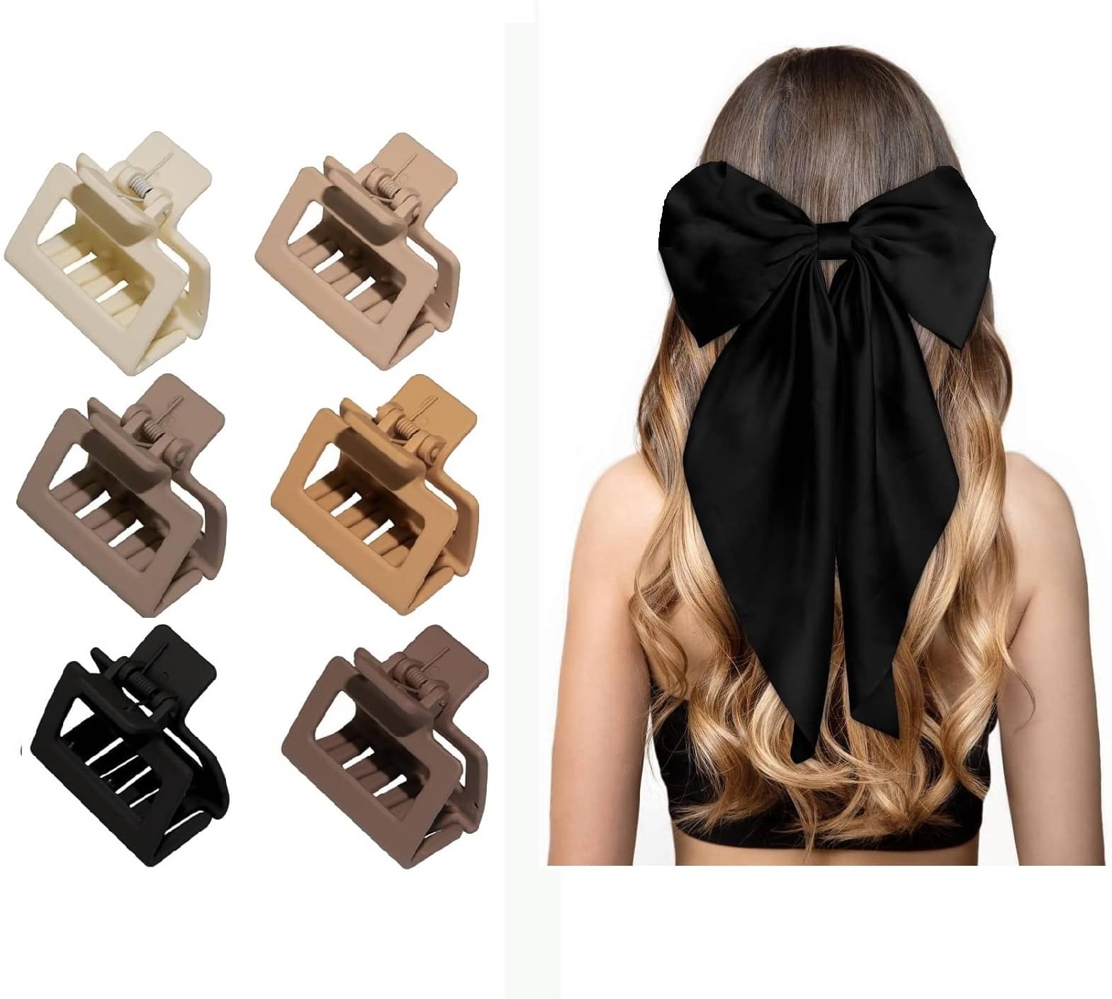     			Rhosyn Multi Women's Hair Clip ( Pack of 6 )