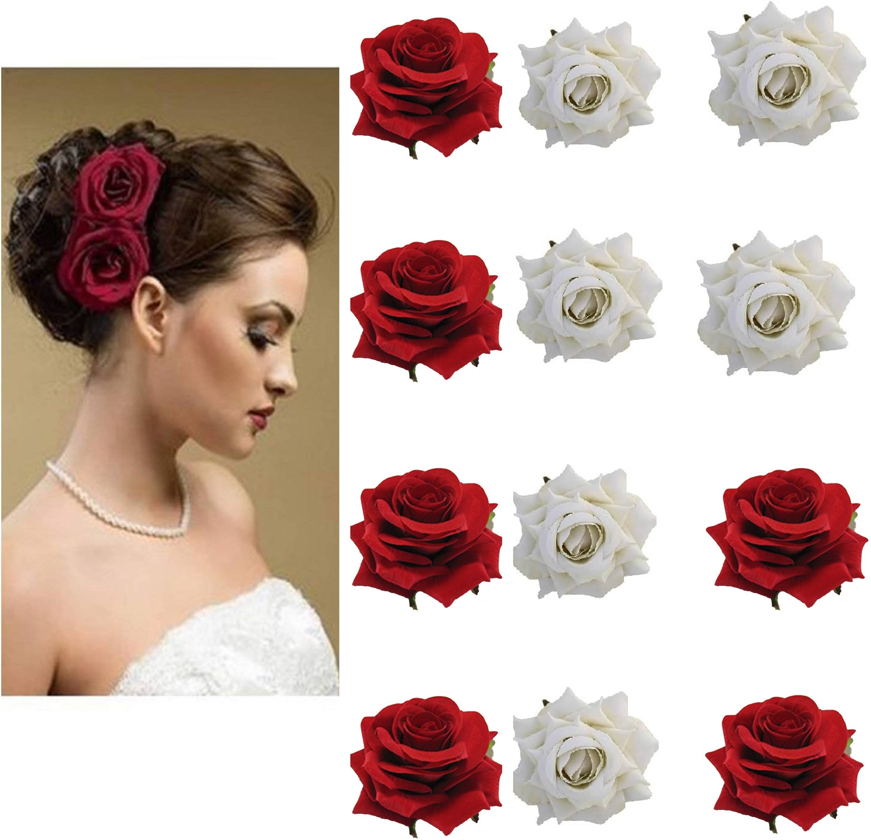     			Rhosyn Red Women's Hair Clip ( Pack of 12 )