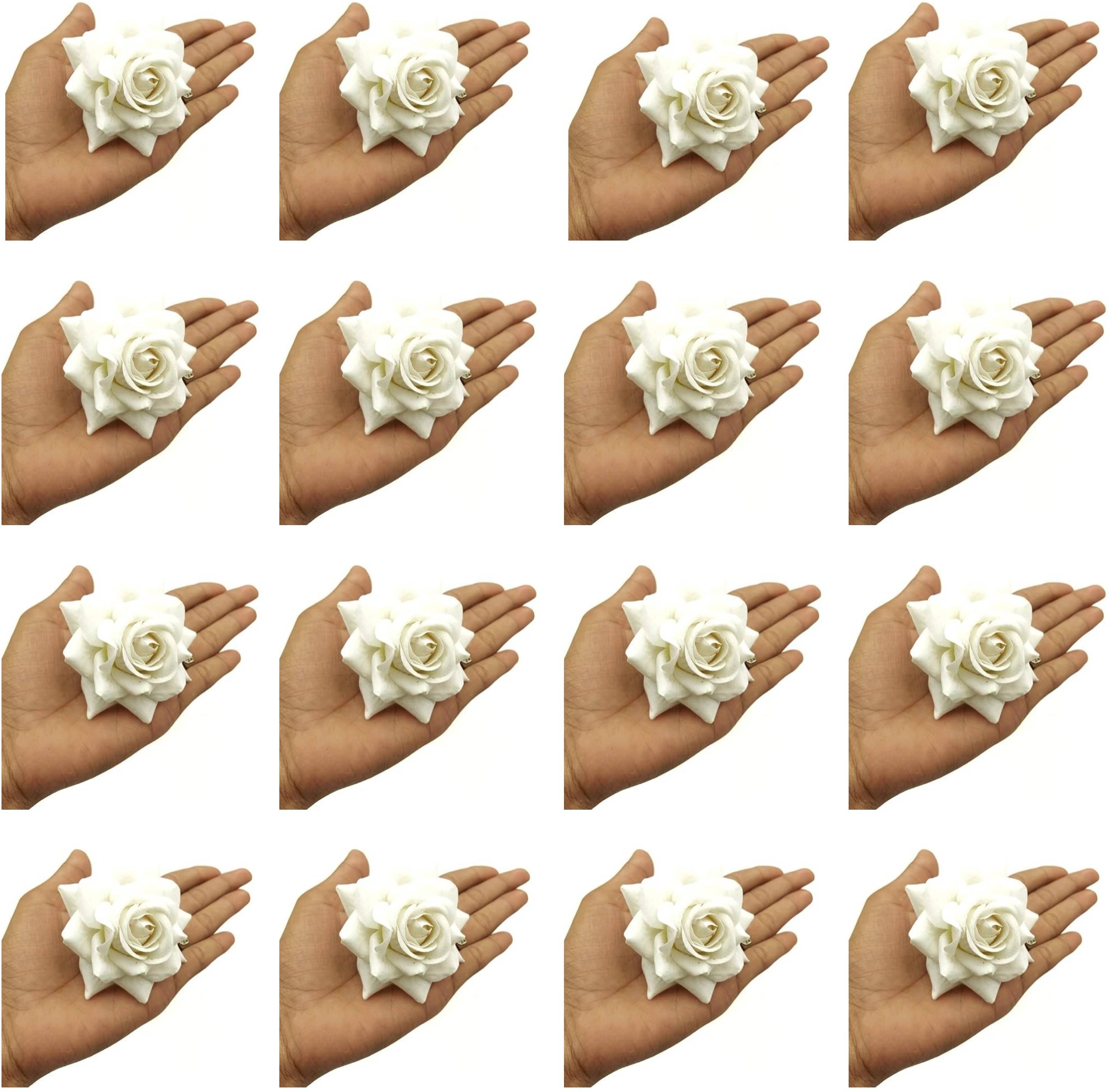     			Rhosyn White Women's Hair Clip ( Pack of 16 )