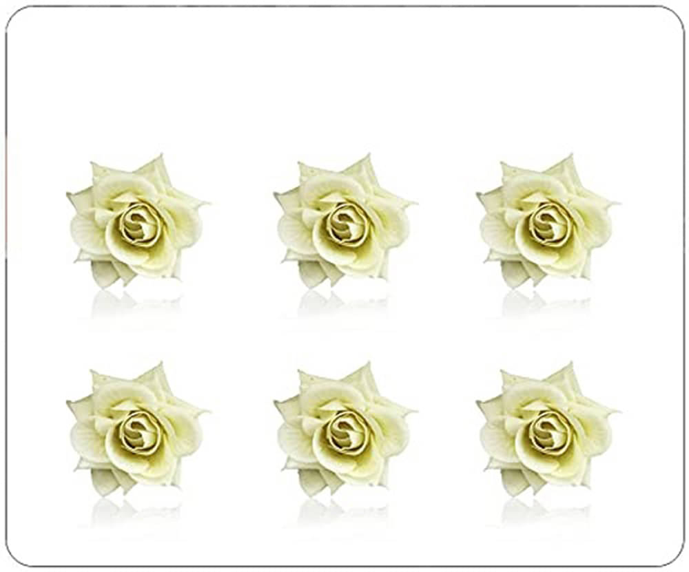     			Rhosyn White Women's Hair Clip ( Pack of 6 )
