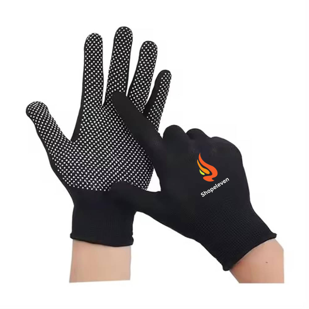     			Shopeleven Black Batting Gloves ( 1 Pair )