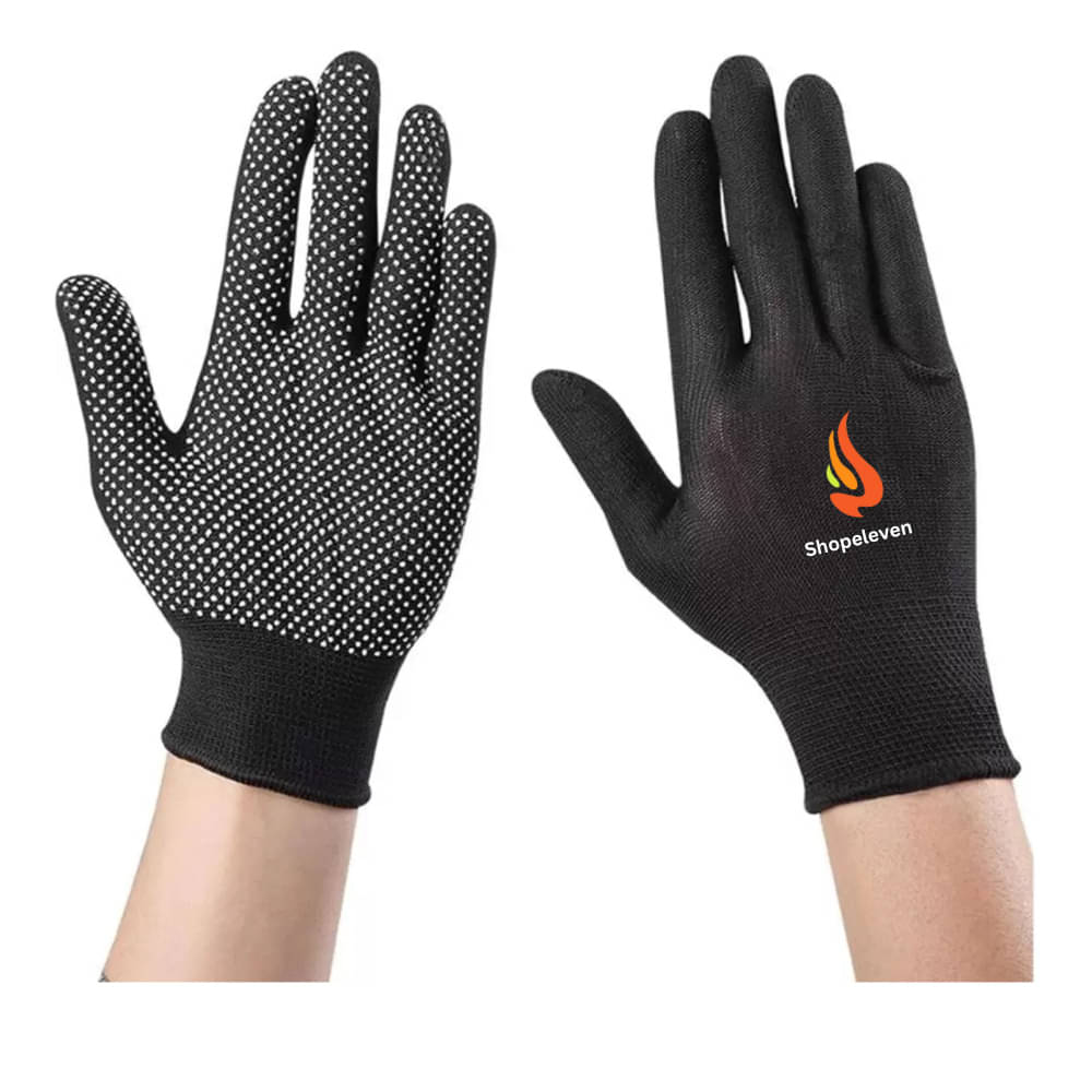     			Shopeleven Black Batting Gloves ( 1 Pair )