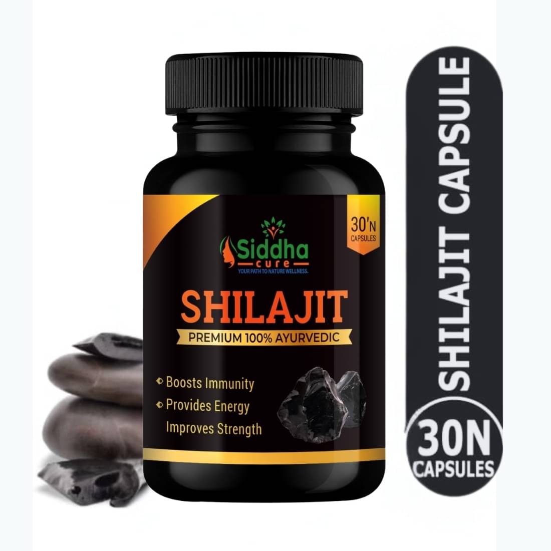     			Siddha Cure Shilajit Capsule For Boosts Immunity, Provides Energy And Improve Strength