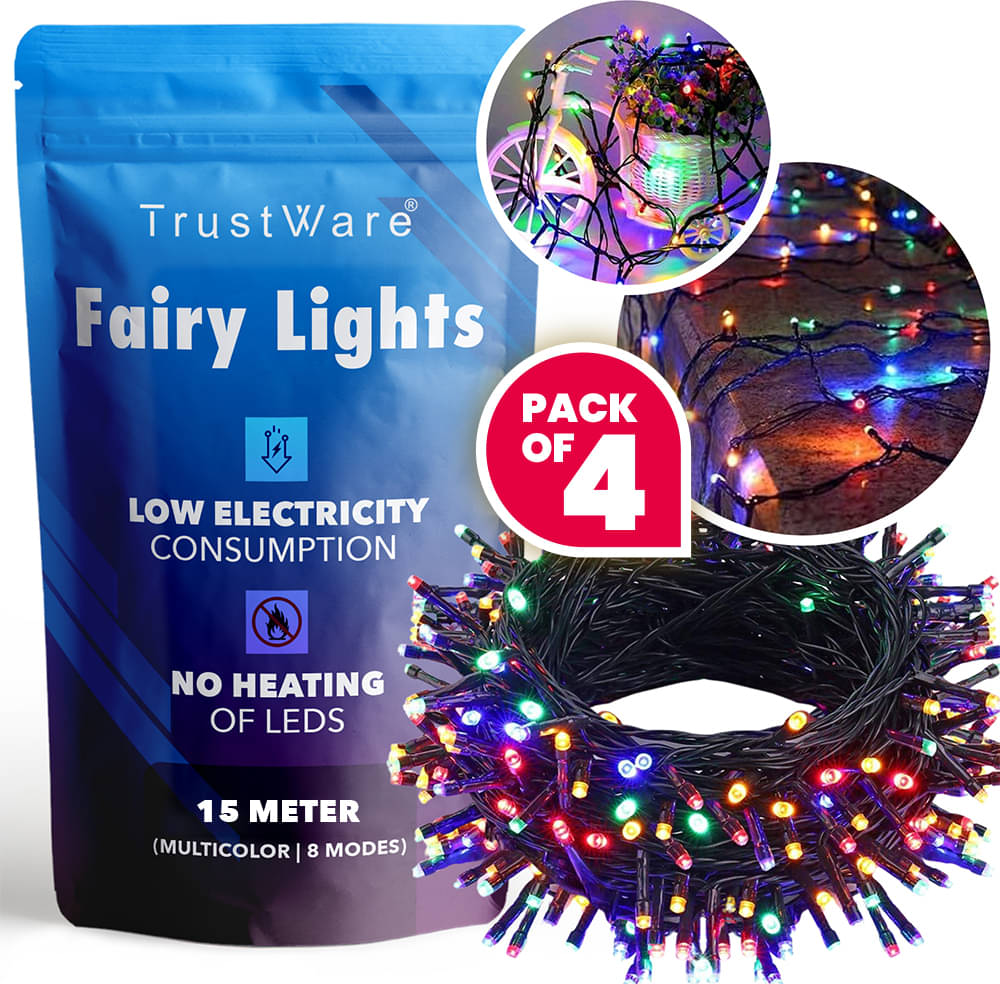     			Spark World Multicolor 15M String Light ( Pack of 4 )