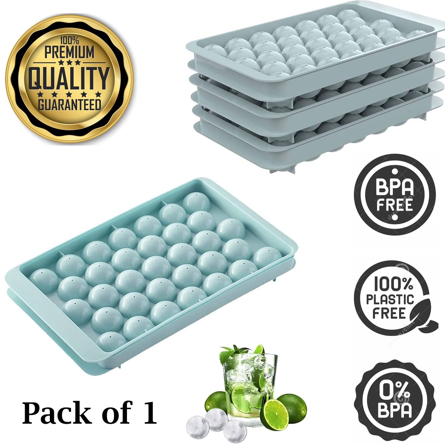     			Stysol Ice Tray  Blue 1 Pcs