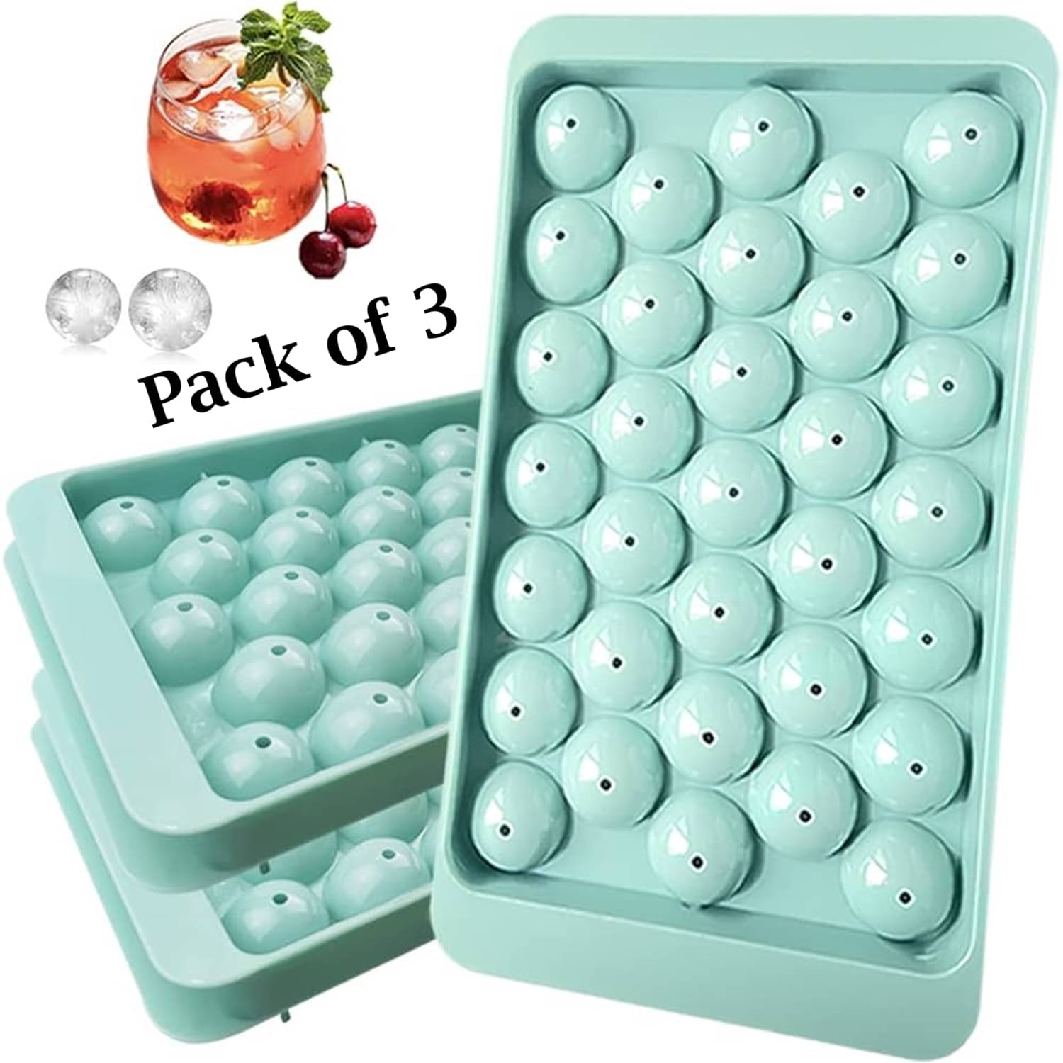     			Stysol Lolipop Ice Tray Navy Blue 3 Pcs