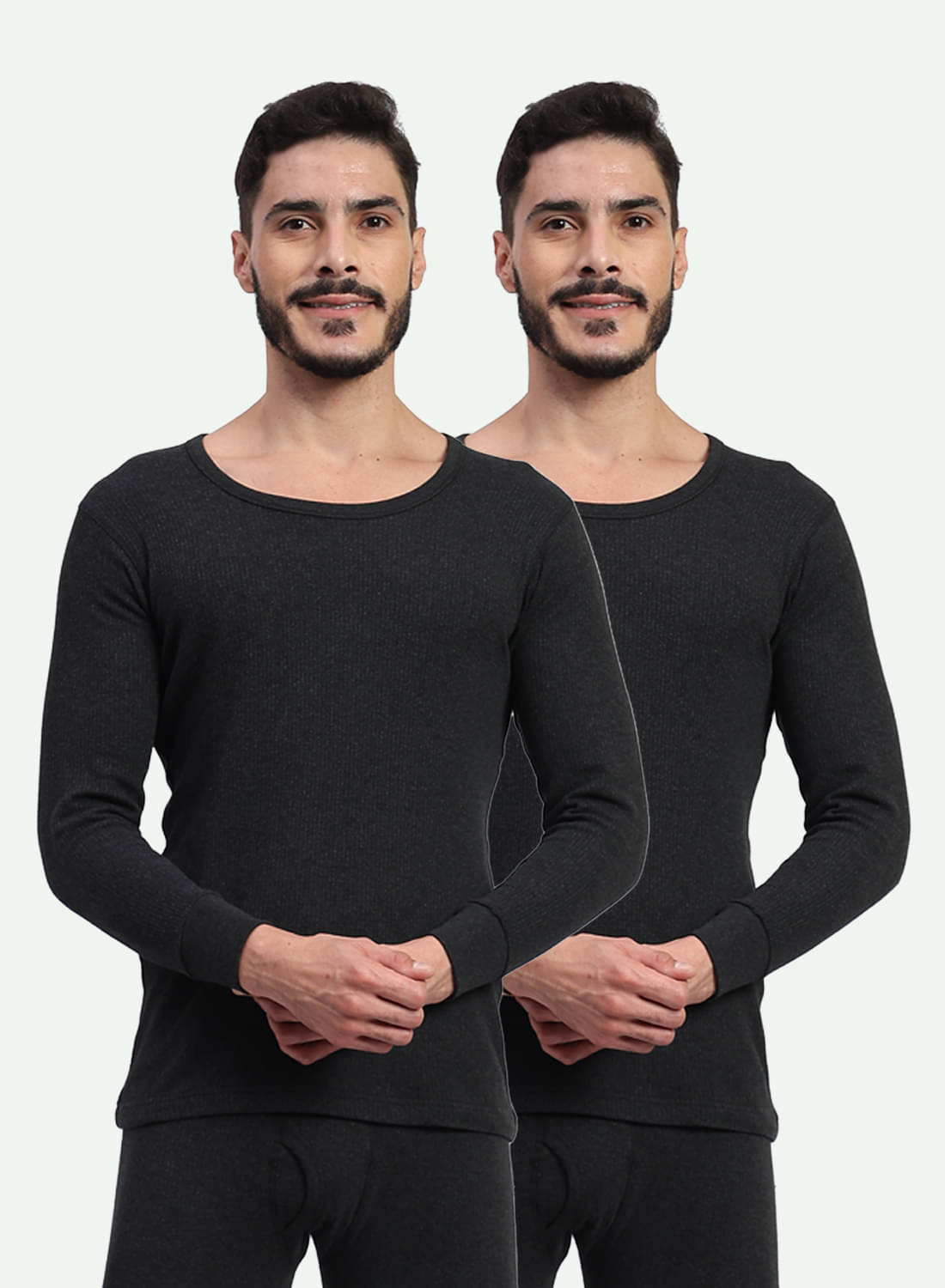 TT Pack of 2 Lycra Thermal Tops For Men's ( Black ) TT Pack of 2 Lycra Thermal Tops For Men's ( Black )